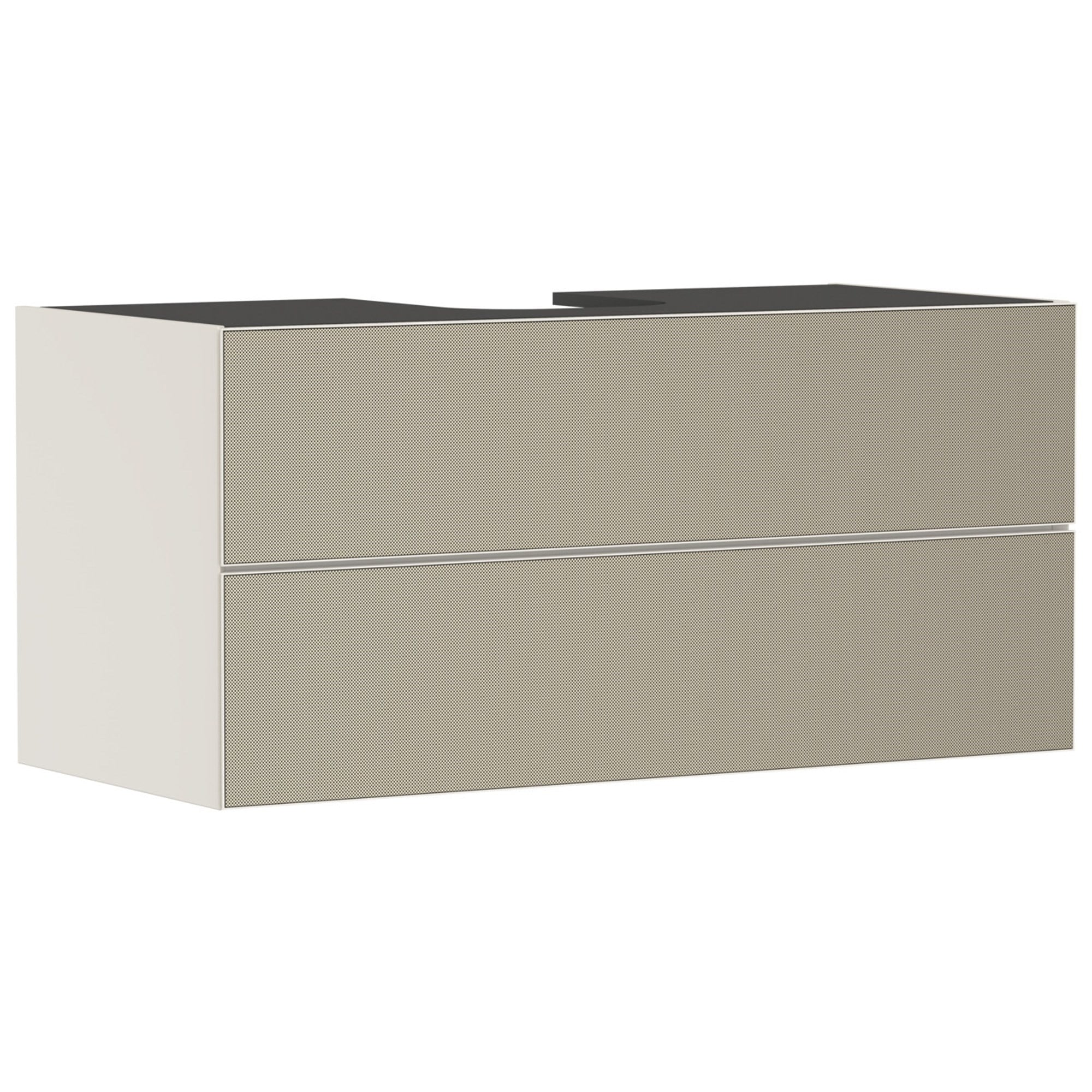 Hansgrohe Xevolos E Lavabo Dolabı 118x55 cm 2 Çekmeceli Konsol İçin Mat Kum Beji-Desenli Bronz 54194390