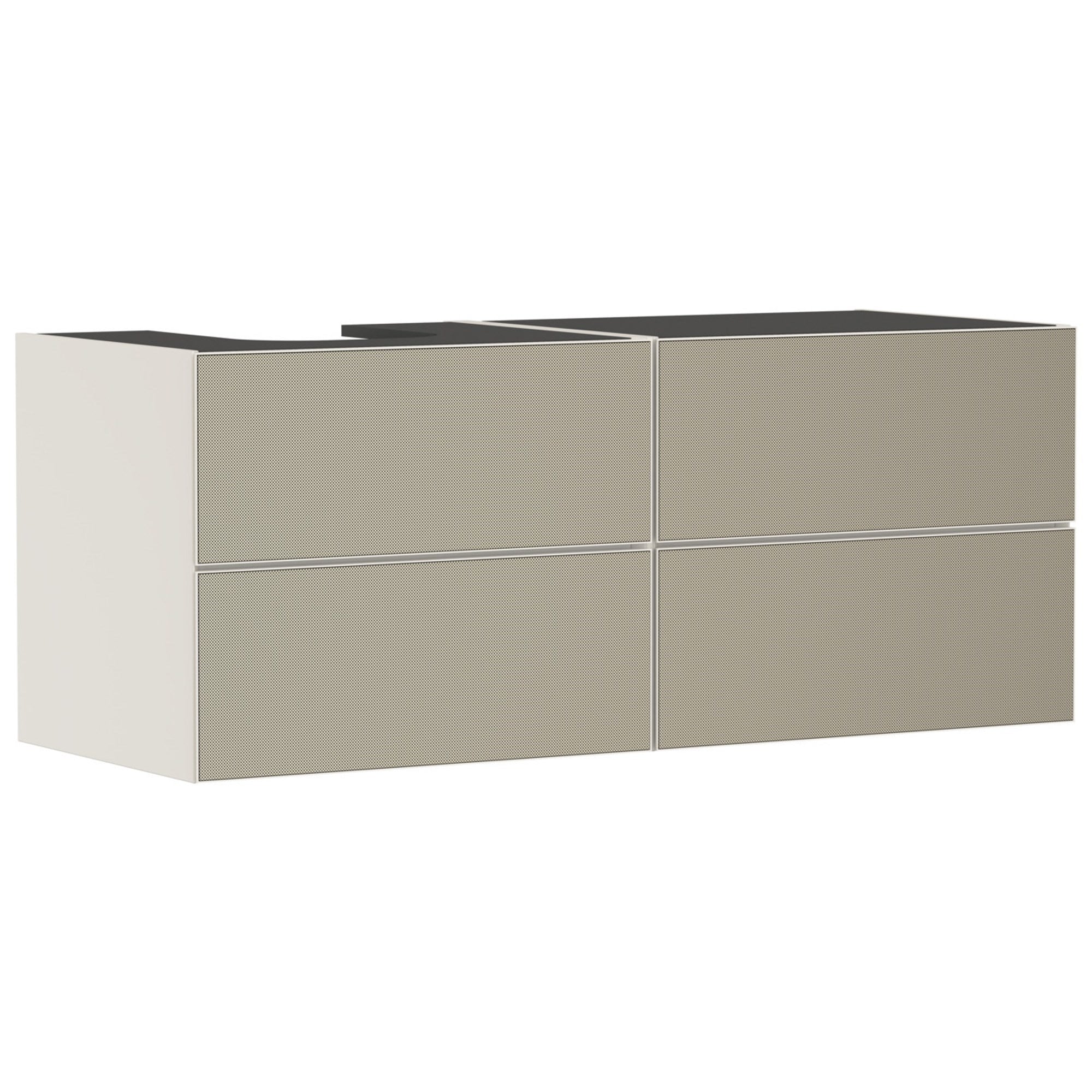 Hansgrohe Xevolos E Lavabo Dolabı 137x55 cm 4 Çekmeceli Konsol İçin Sol Mat Kum Beji-Desenli Bronz 54237390