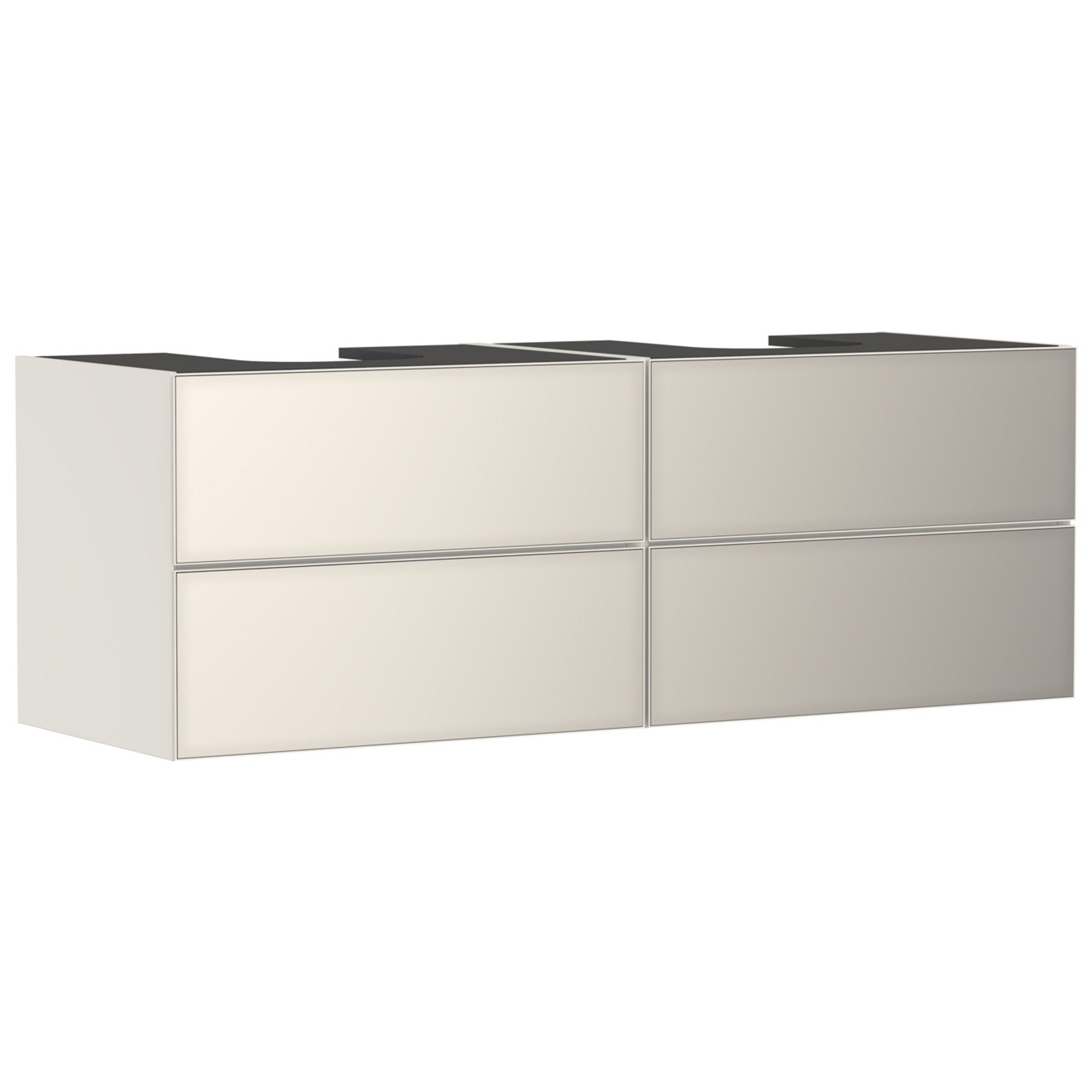 Hansgrohe Xevolos E Lavabo Dolabı 157x55 cm 4 Çekmeceli Konsol İçin Mat Kum Beji-Metalik Kum Beji 54200790
