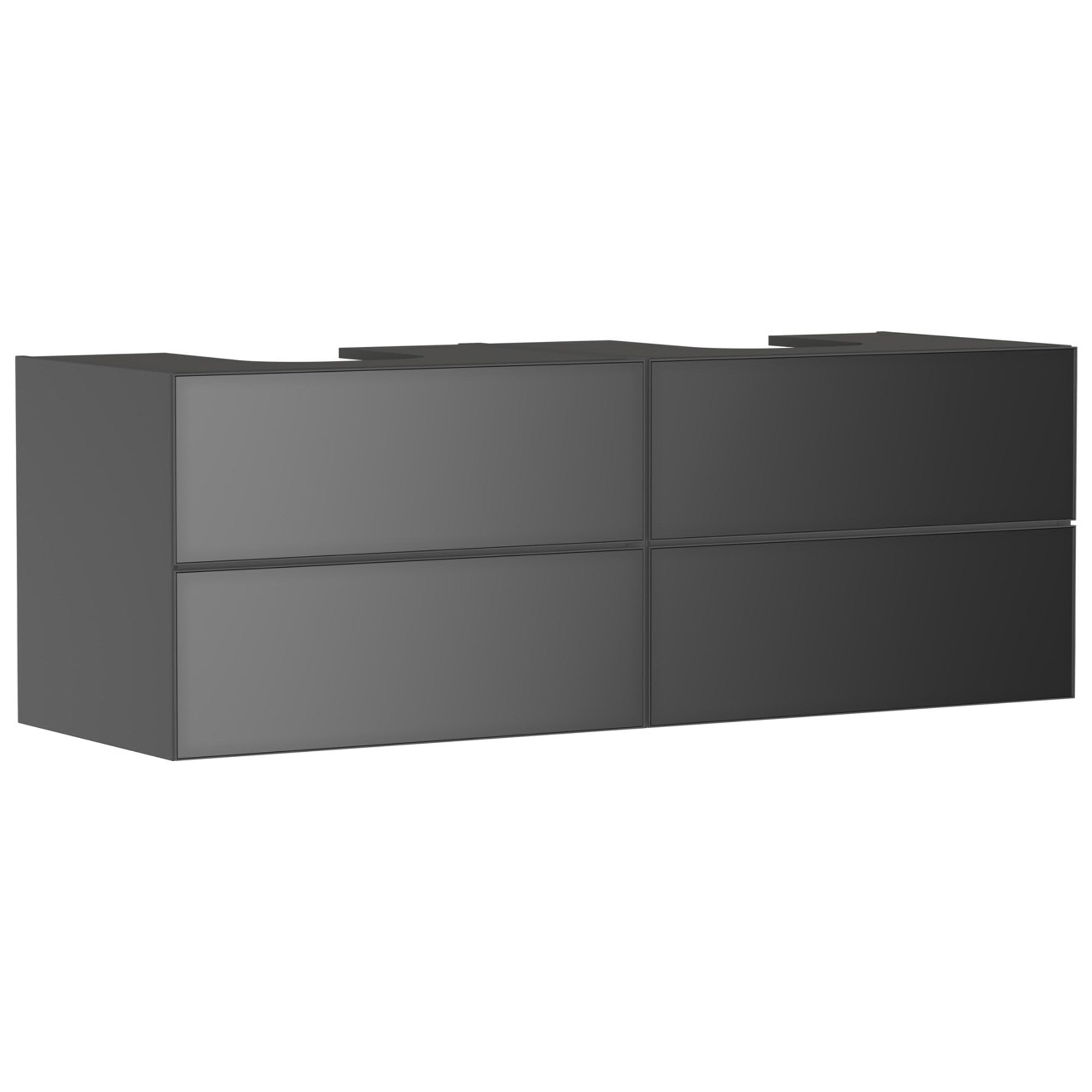 Hansgrohe Xevolos E Lavabo Dolabı 157x55 cm 4 Çekmeceli Konsol İçin Mat Arduvaz Gri-Metalik Arduvaz Gri 54201770