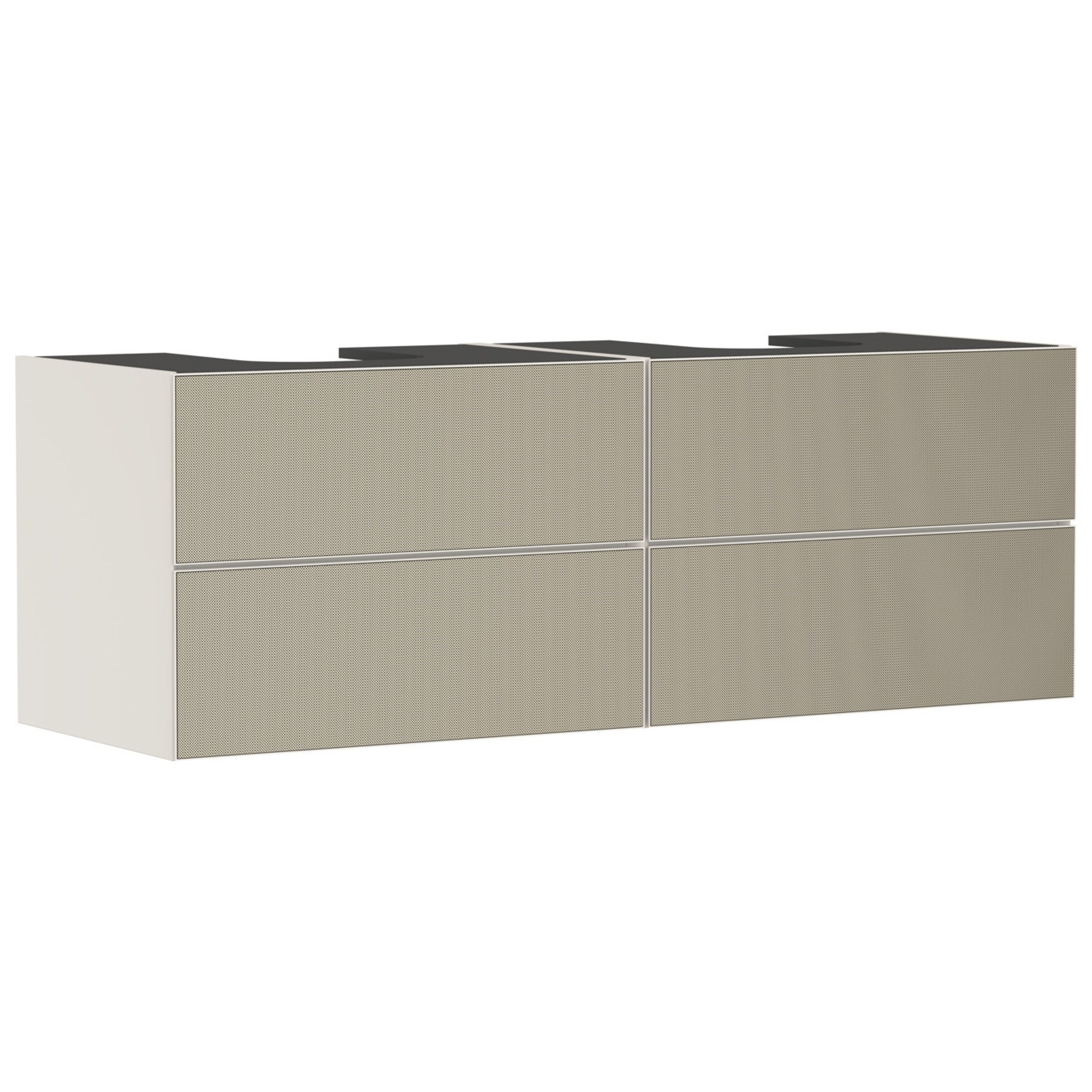 Hansgrohe Xevolos E Lavabo Dolabı 157x55 cm 4 Çekmeceli Konsol İçin Mat Kum Beji-Desenli Bronz 54200390