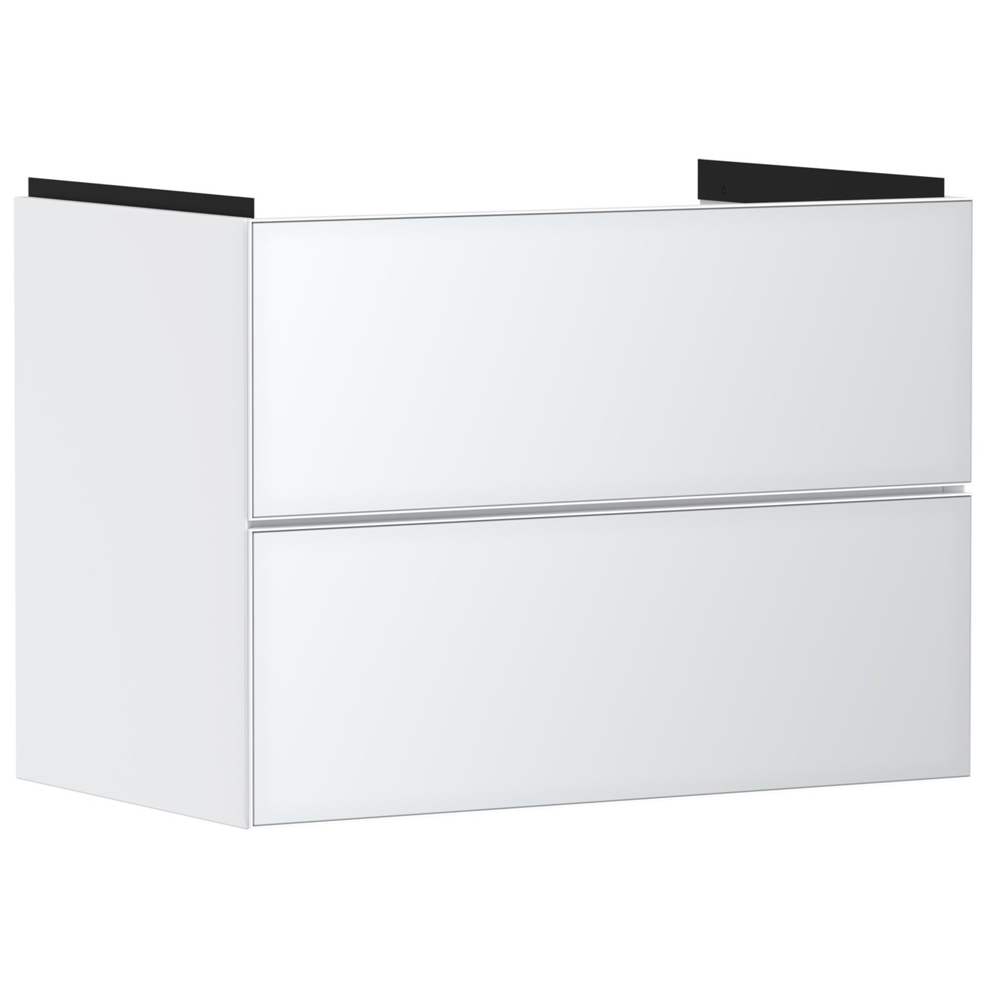 Hansgrohe Xevolos E Lavabo Dolabı 78x47,5 cm 2 Çekmeceli Mat Beyaz-Metalik Beyaz 54178320