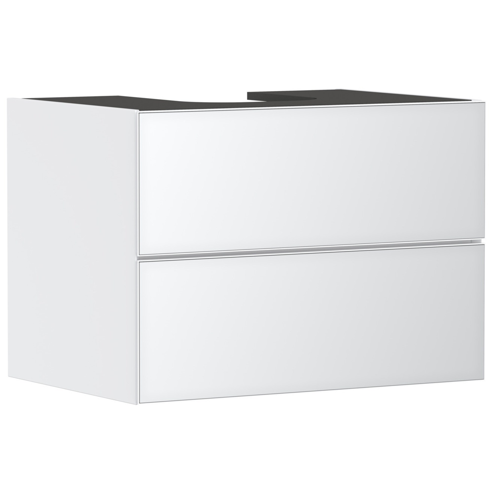 Hansgrohe Xevolos E Lavabo Dolabı 78x55 cm 2 Çekmeceli Konsol İçin Mat Beyaz-Metalik Beyaz 54187320