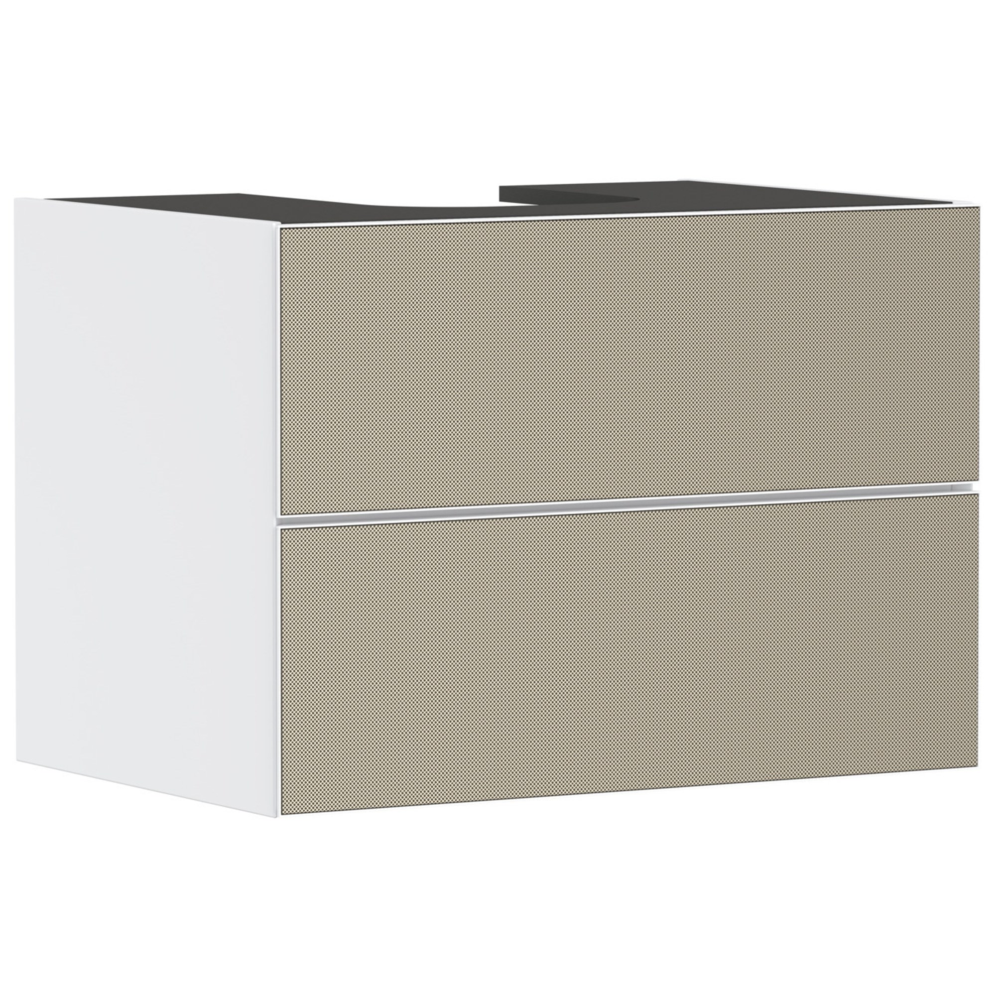 Hansgrohe Xevolos E Lavabo Dolabı 78x55 cm 2 Çekmeceli Konsol İçin Mat Beyaz-Desenli Bronz 54187390