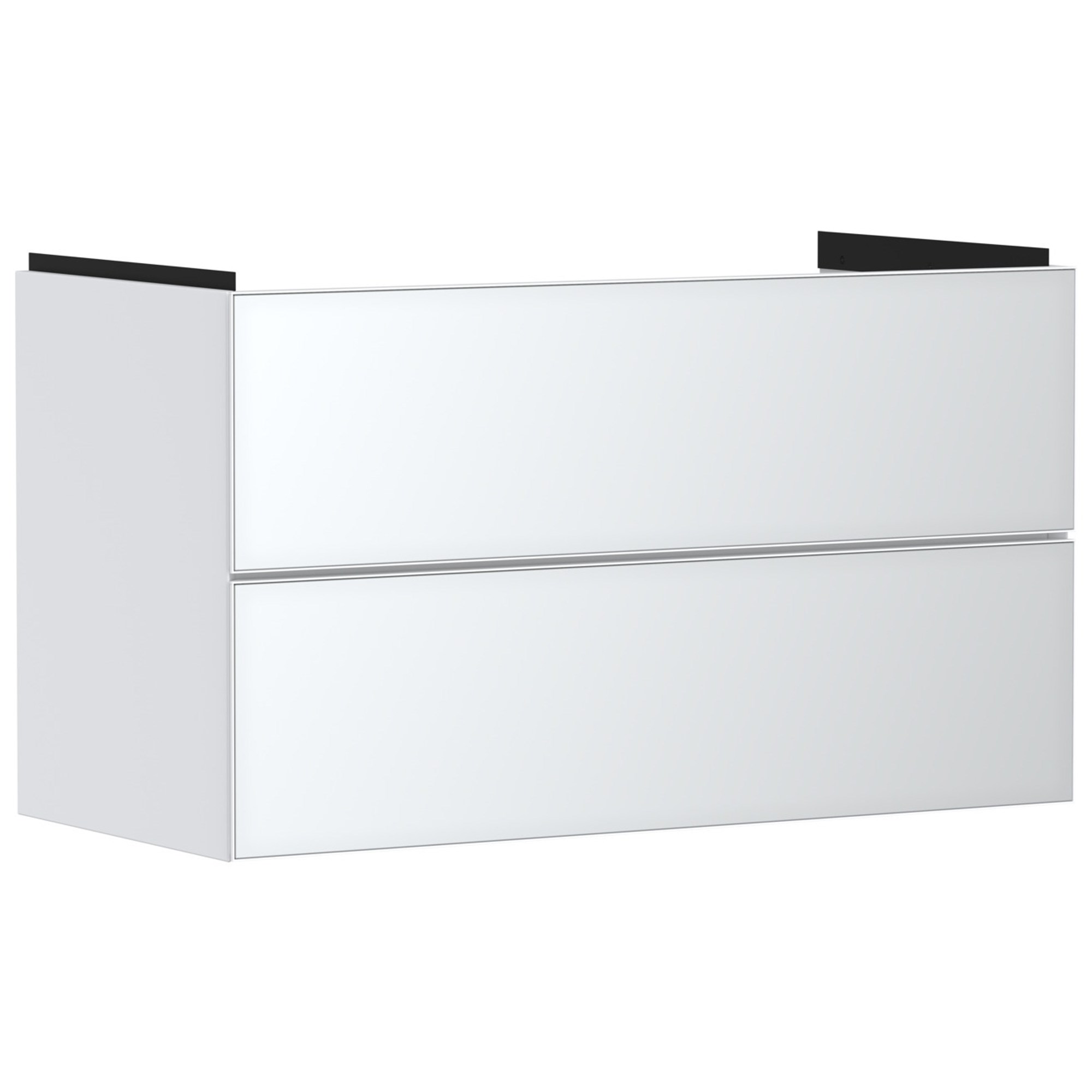 Hansgrohe Xevolos E Lavabo Dolabı 98x47,5 cm 2 Çekmeceli Mat Beyaz-Metalik Beyaz 54181320