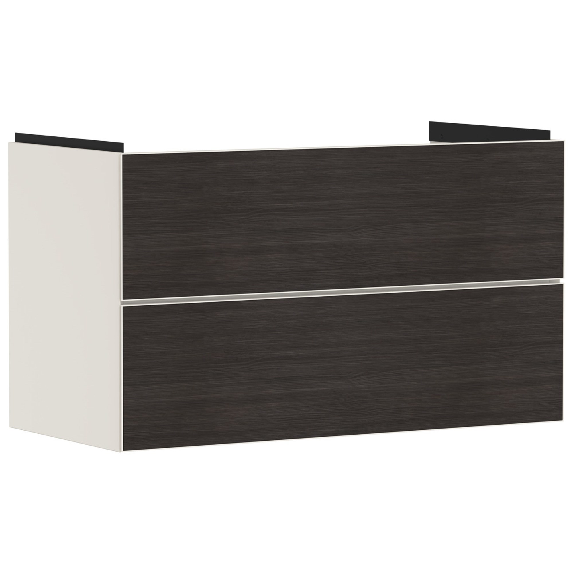 Hansgrohe Xevolos E Lavabo Dolabı 98x47,5 cm 2 Çekmeceli Mat Kum Beji-Koyu Meşe 54182730