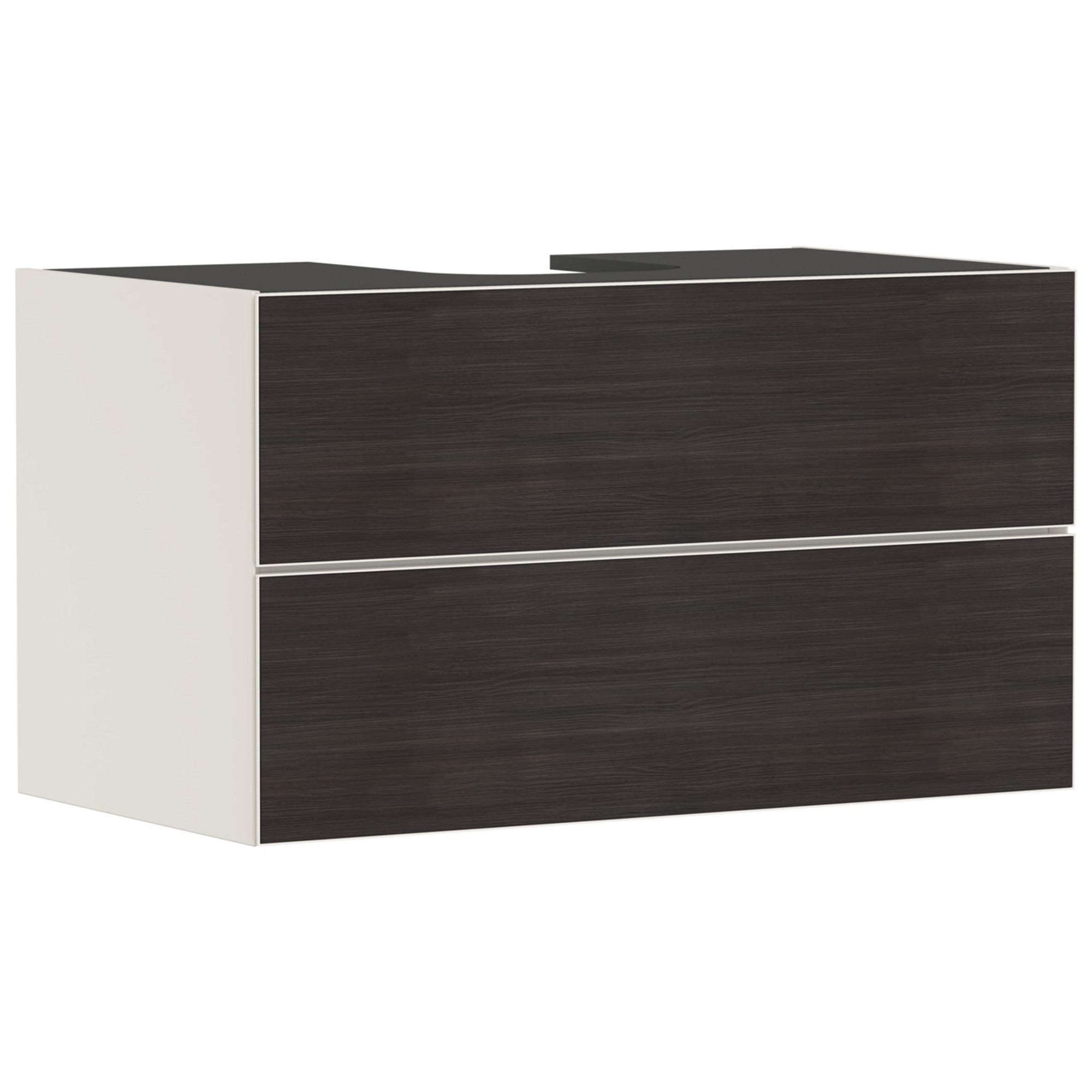 Hansgrohe Xevolos E Lavabo Dolabı 98x55 cm 2 Çekmeceli Konsol İçin Mat Kum Beji-Koyu Meşe 54191730