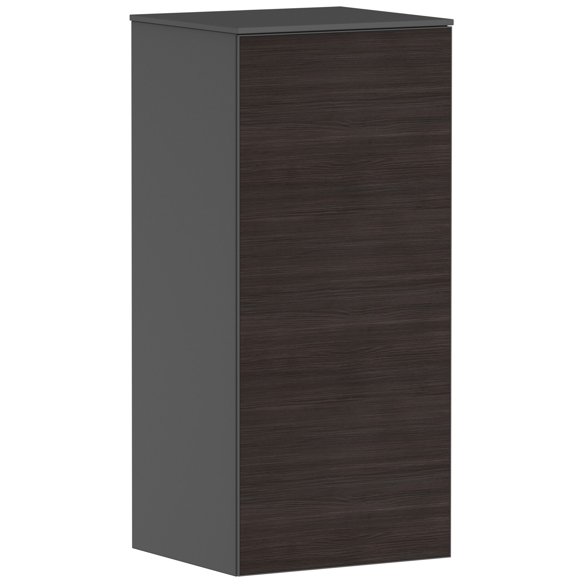 Hansgrohe Xevolos E Orta Boy Banyo Dolabı 40x36 cm Sağ Menteşeli Mat Arduvaz Gri-Koyu Meşe 54217730