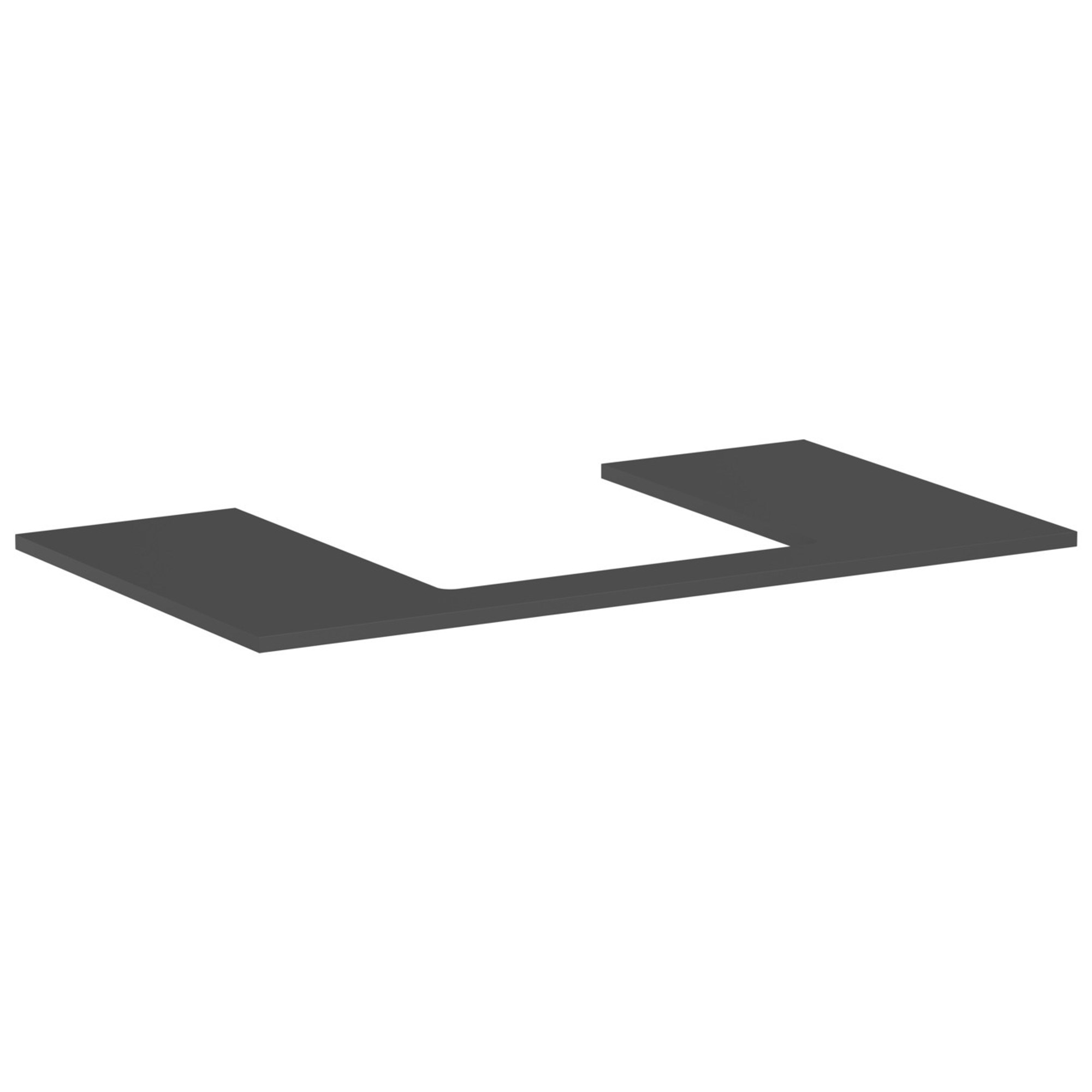 Hansgrohe Xilesa E Banyo Mobilyası Konsolu 98x55 cm Orta Lavabo Kesimli Mat Arduvaz Gri 54270760