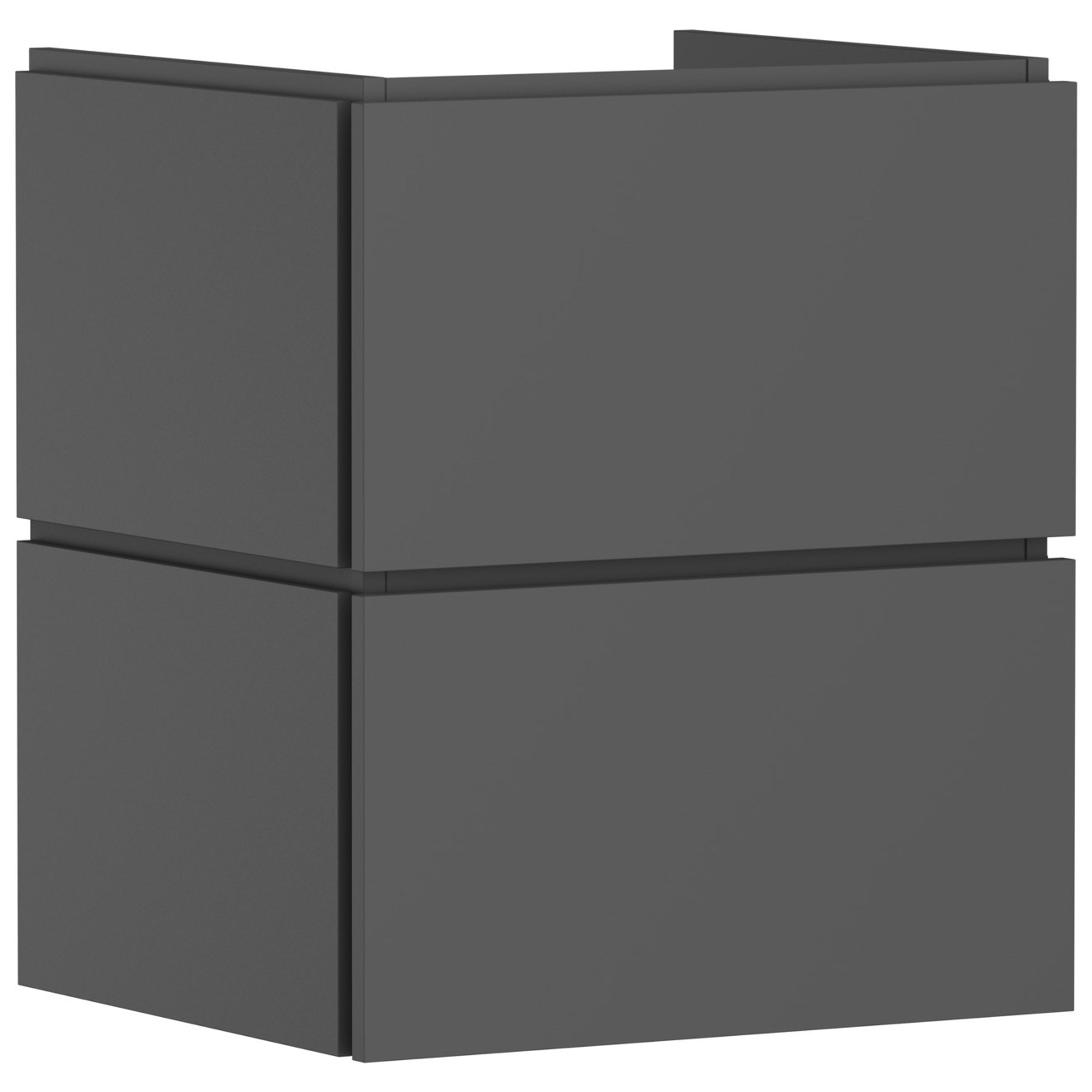 Hansgrohe Xilesa E Lavabo Dolabı 53x47 cm 2 Çekmeceli Mat Arduvaz Gri 54292760