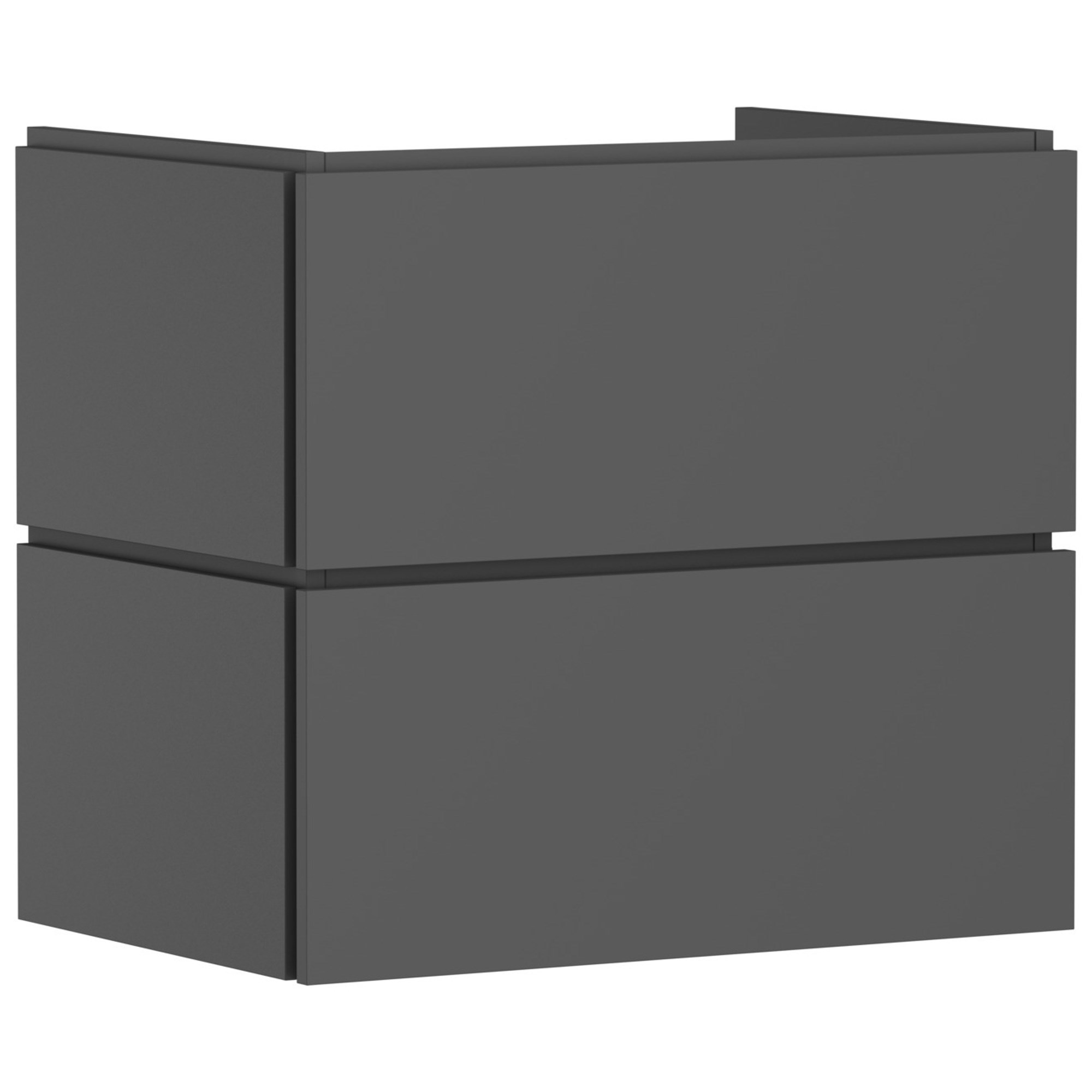 Hansgrohe Xilesa E Lavabo Dolabı 68x47 cm 2 Çekmeceli Mat Arduvaz Gri 54295760