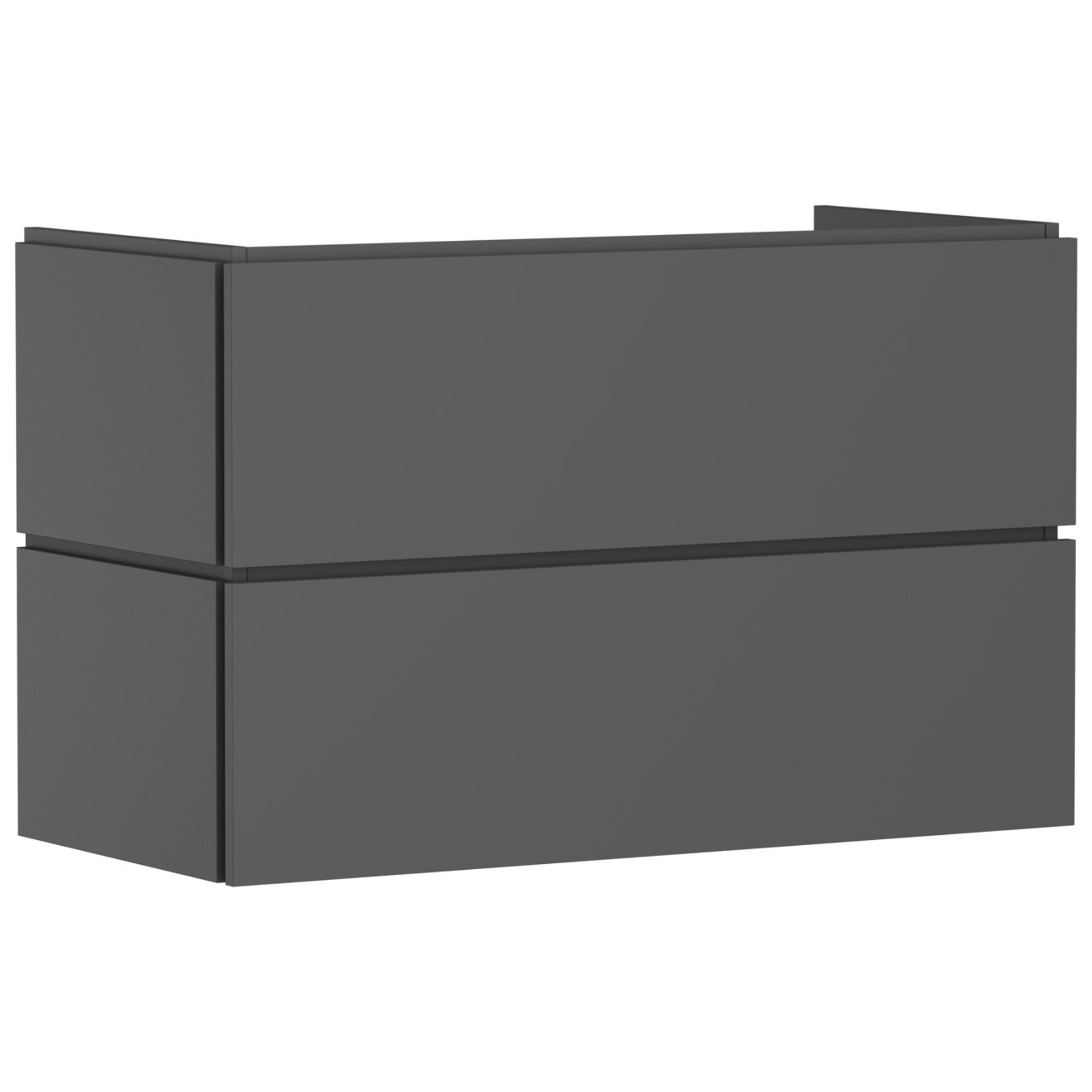 Hansgrohe Xilesa E Lavabo Dolabı 98x47 cm 2 Çekmeceli Mat Arduvaz Gri 54297760