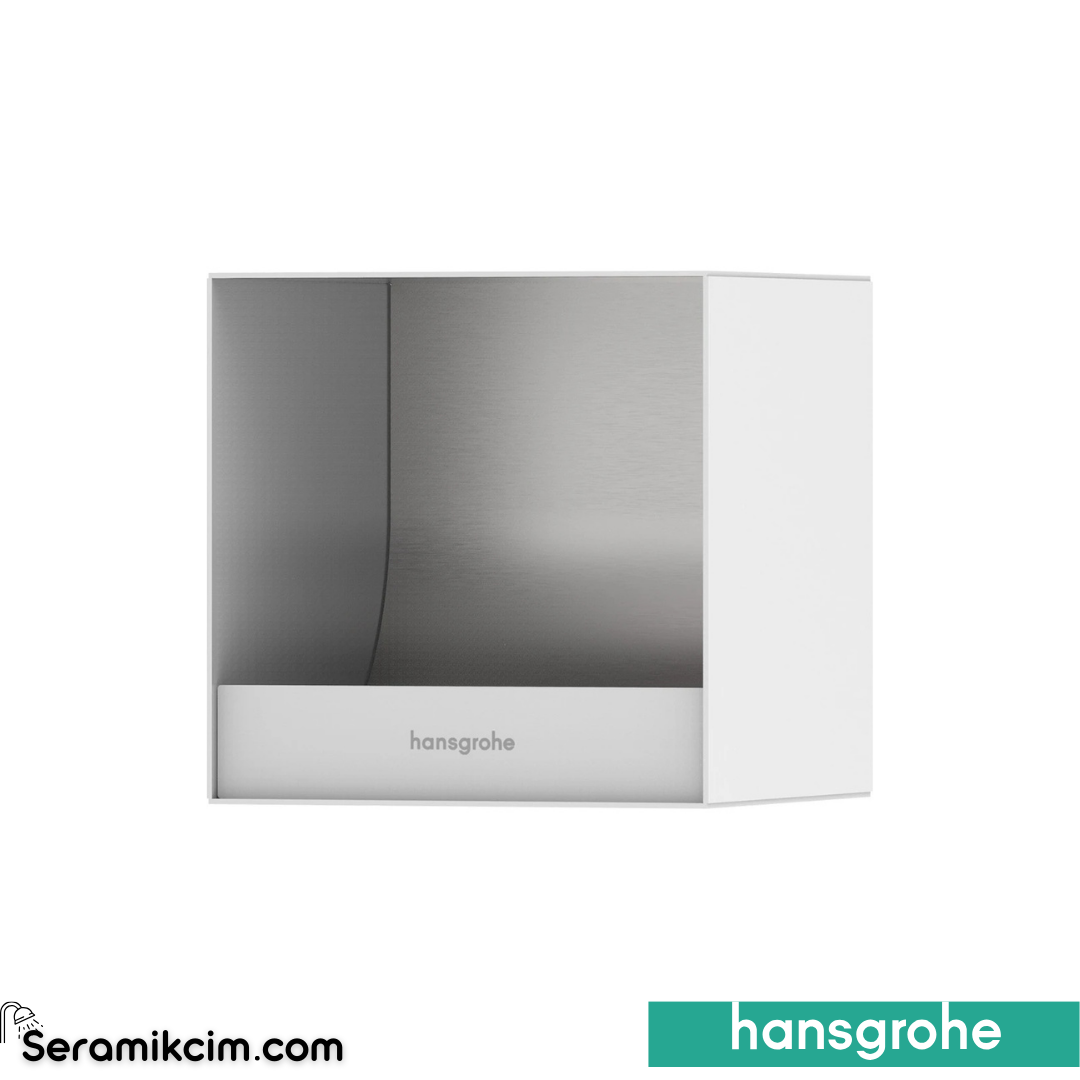 Hansgrohe Xtrastoris Original Ankastre Tuvalet Kağıtlığı 150/150 /140 Mat Beyaz 56065700