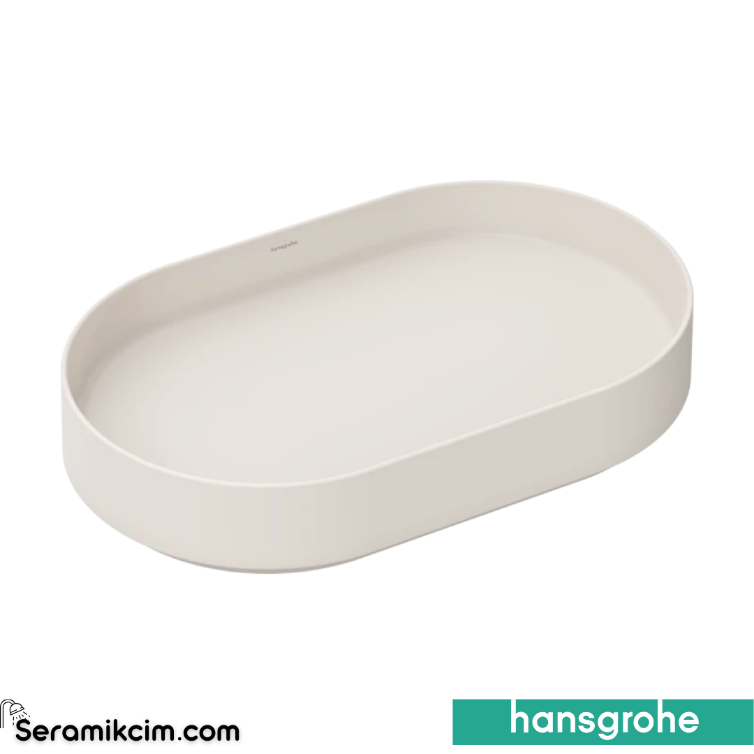 Hansgrohe Xuniva Evo U Çanak Lavabo Oval 65x40 cm Kum Mat Bej 60325780