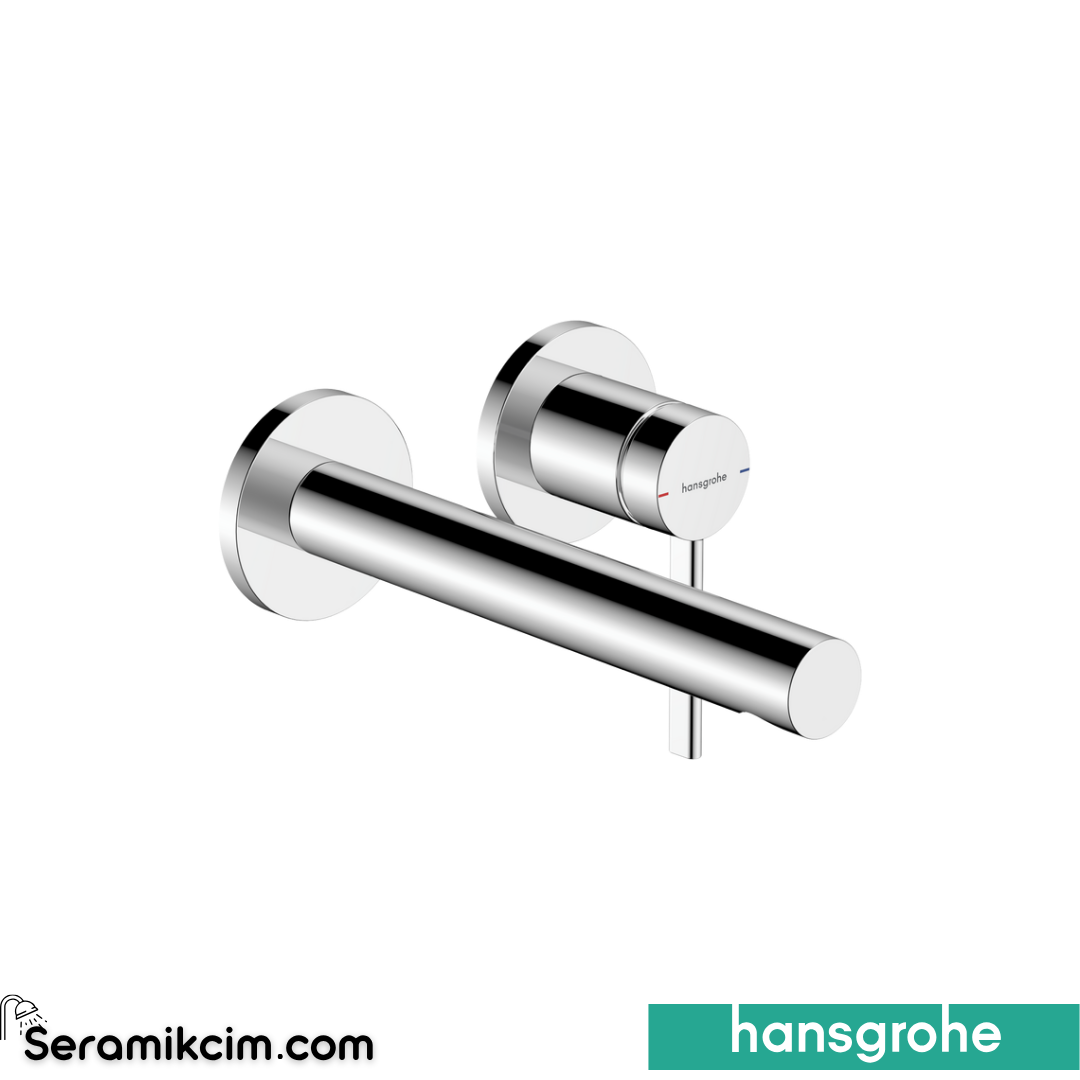 Hansgrohe Zesis S Ankastre Lavabo Bataryası 2 Delikli Ecosmart+ Krom 74750000
