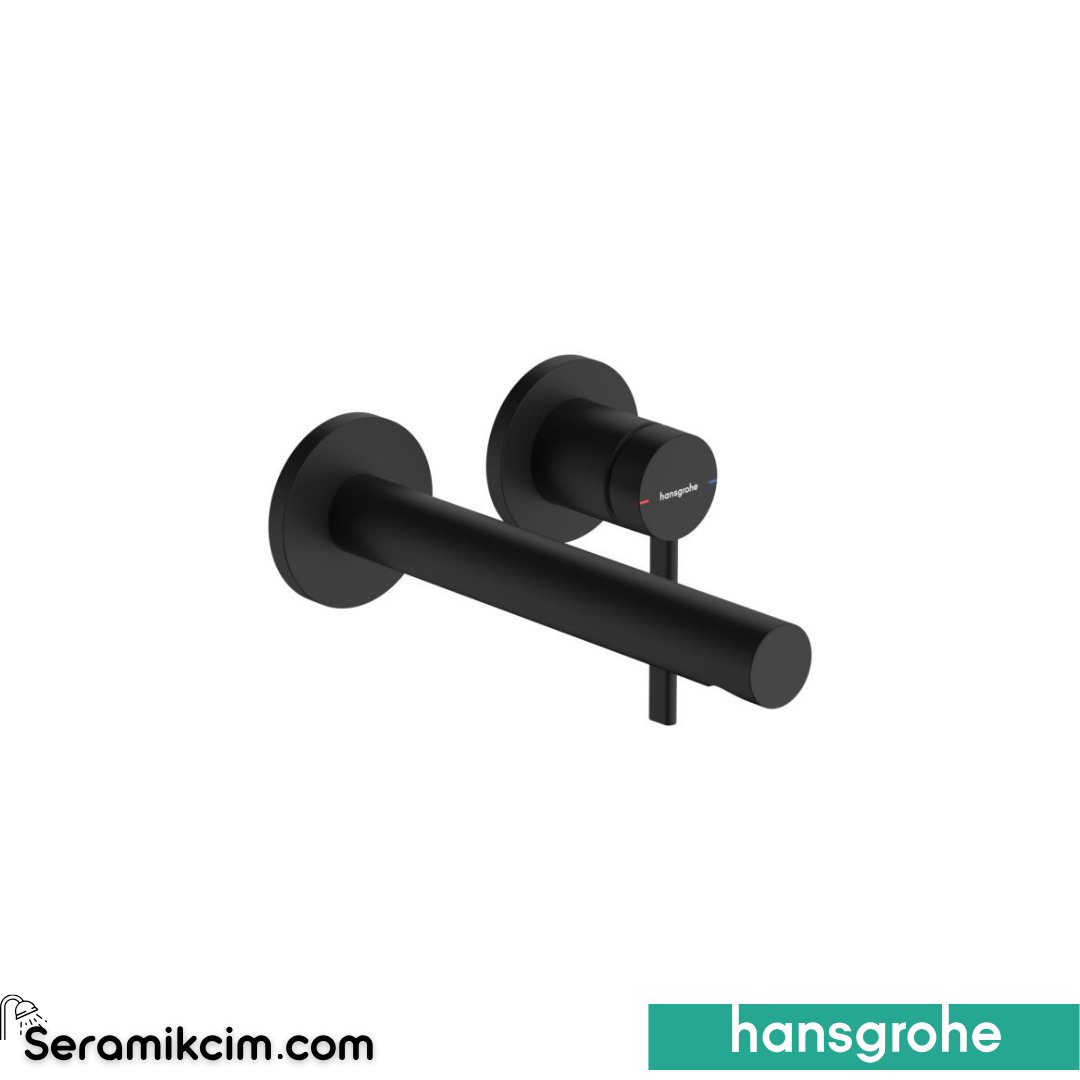 Hansgrohe Zesis S Ankastre Lavabo Bataryası 2 Delikli Ecosmart+ Mat Siyah 74750670