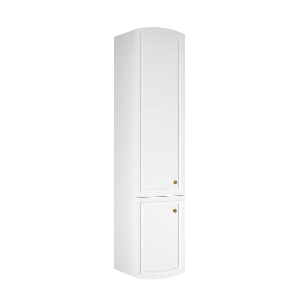Kale Banyo Arte+ 35cm Boy Dolabı Parlak Beyaz Sağ (Altın) - 610100200874