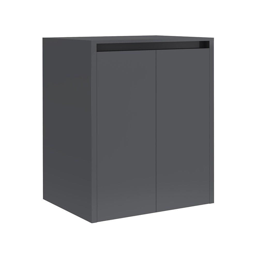 Kale Banyo İdea 2.0 (Durabad) 70Cm Kapaklı Çamaşır Makinesi Dolabı Parlak Antrasit - 310300101986