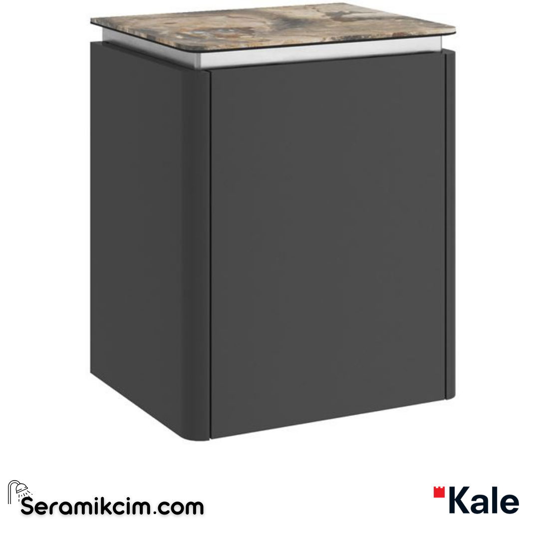 Kale Banyo Lotus 45Cm Yan Dolap Mat Siyah/Astroıd - 310300102000