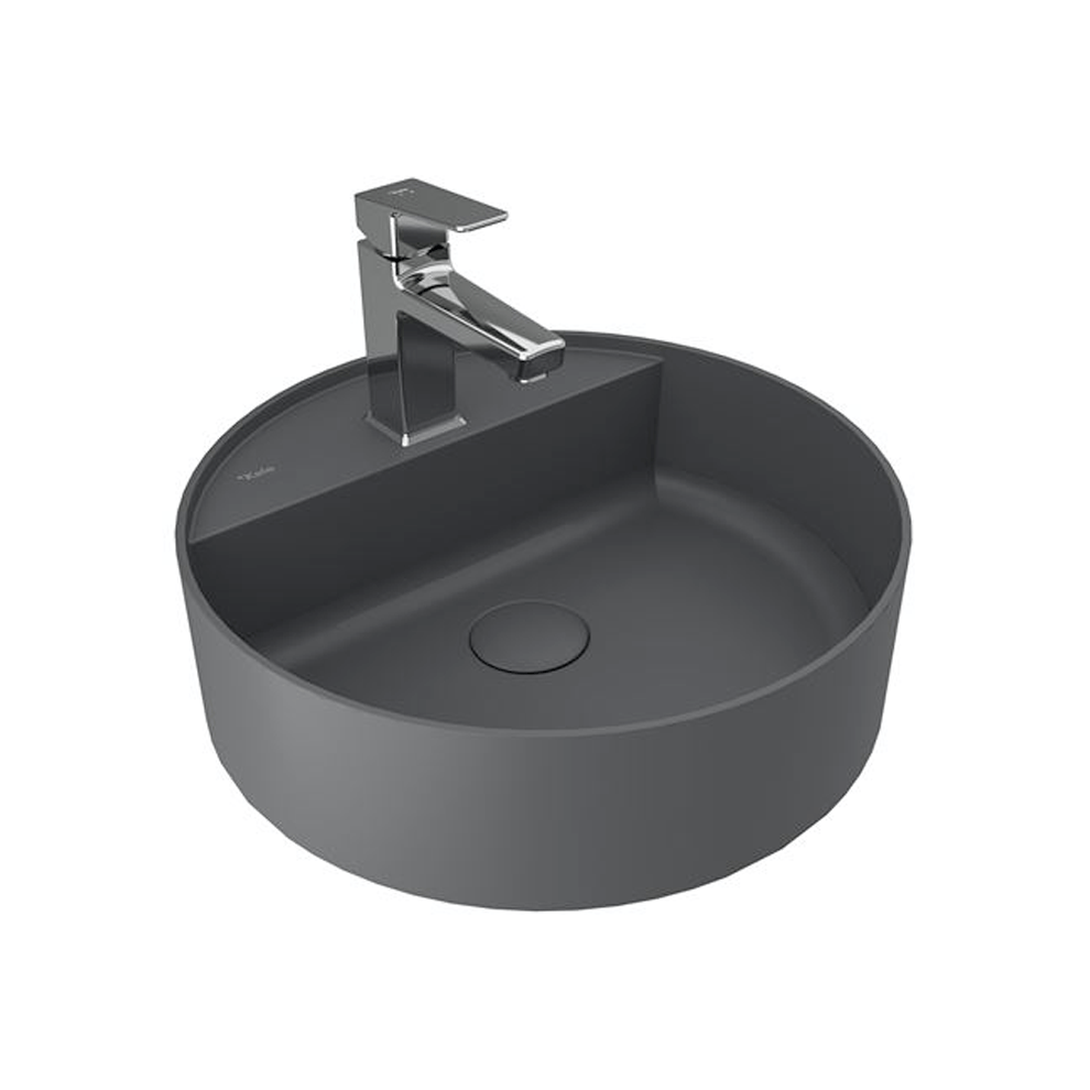 Kale Banyo Smartedge Ø45 Yuvarlak Lavabo Mat Antrasit Gri - 310200200520