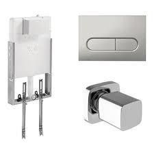 Kale Banyo Versus Gömme Rezervuar Seti Parlak Krom Capsule Panel + V100 Stop Valf - 310200500041
