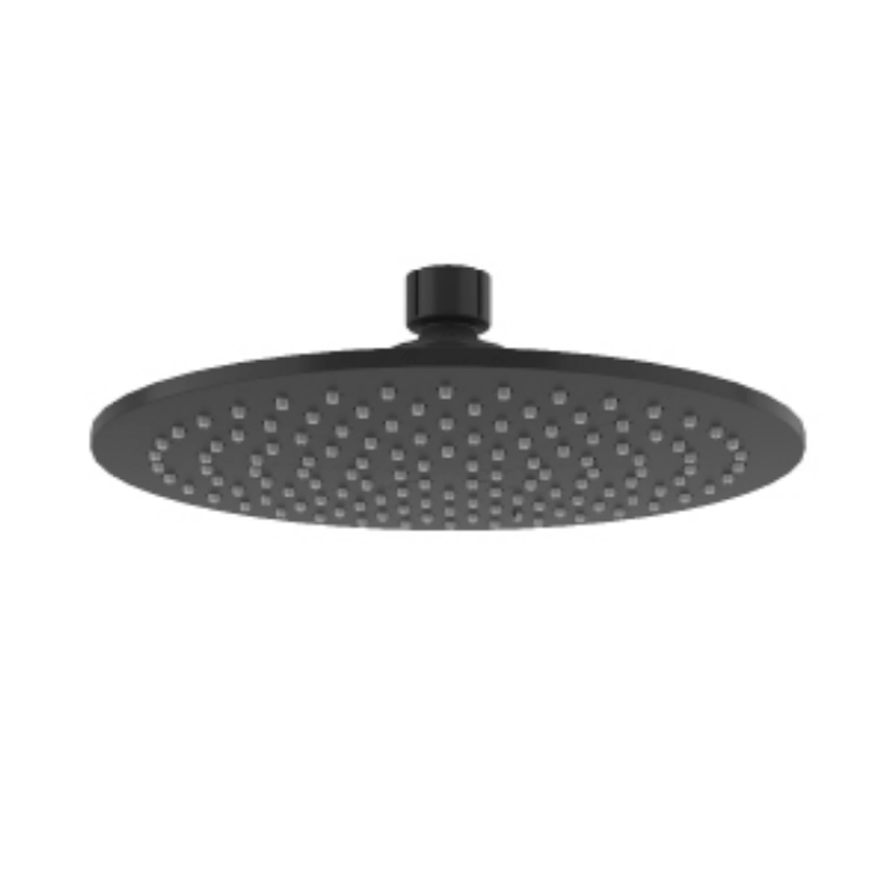 Kale Banyo Yuvarlak Duş Başlığı Siyah (20 Cm, Dirseksiz) - 410200504694
