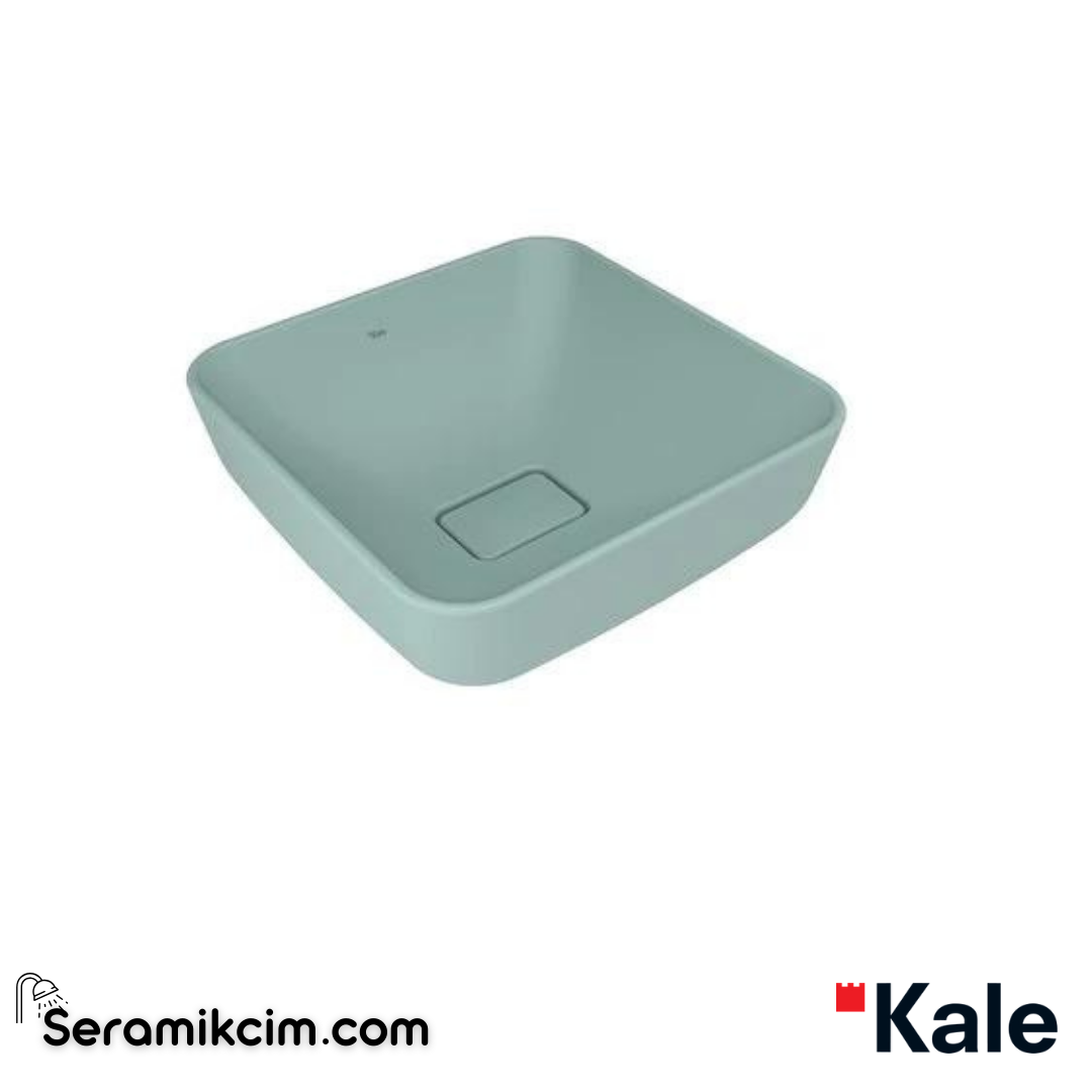 Kale Banyo Zero 2.0 40X40 Kare Çanak Lavabo Mat Adaçayı Yeşil - 310200200600