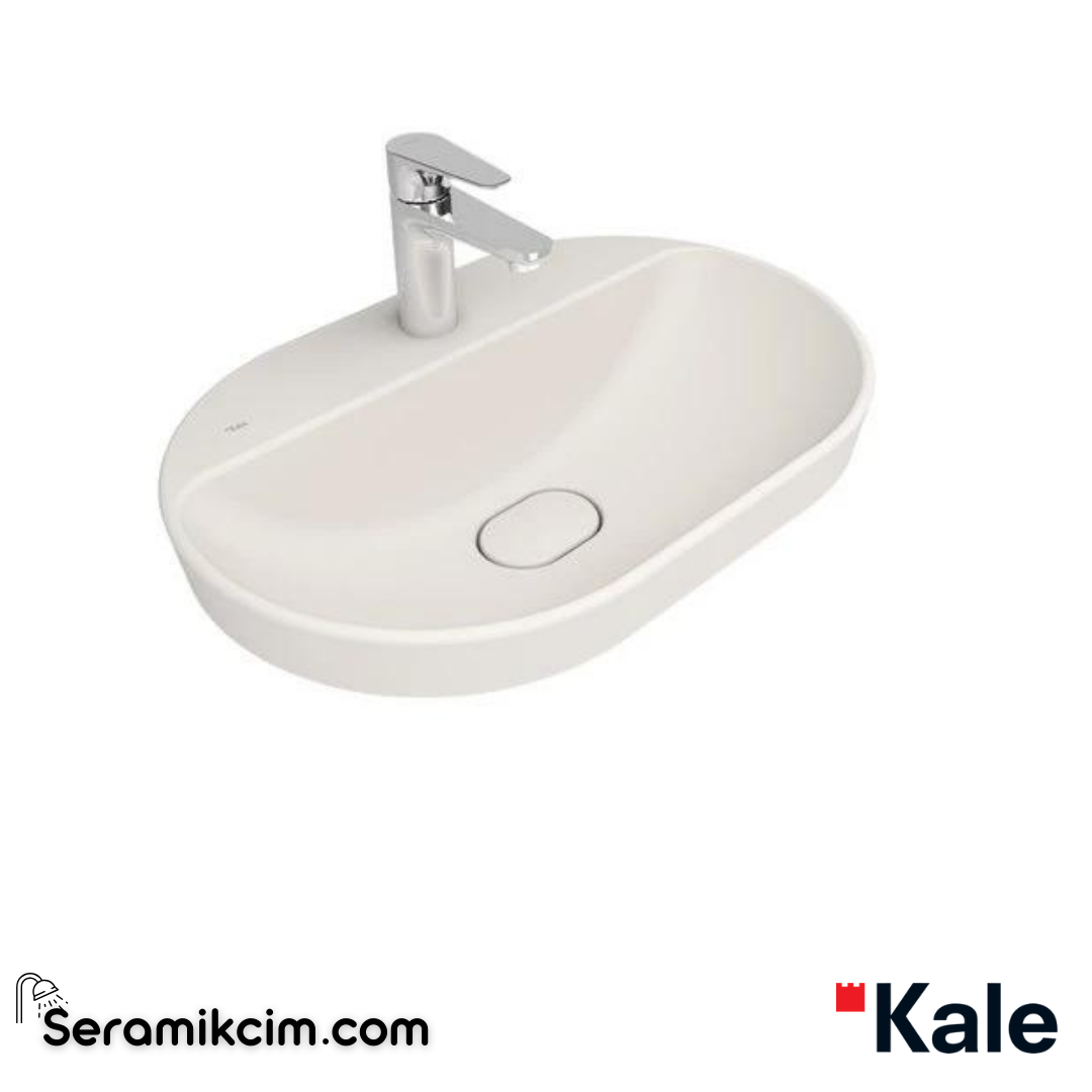Kale Banyo Zero 2.0 60X40 Yarı Gömme Oval Lavabo Mat İnci - 310200200537