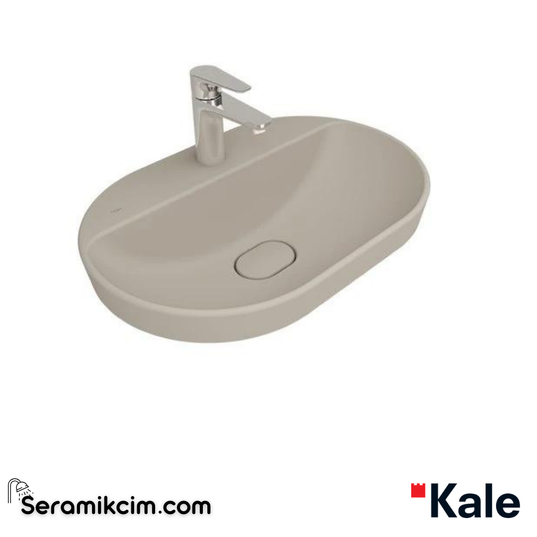 Kale Banyo Zero 2.0 60X40 Yarı Gömme Oval Lavabo Mat Vizon - 310200200538