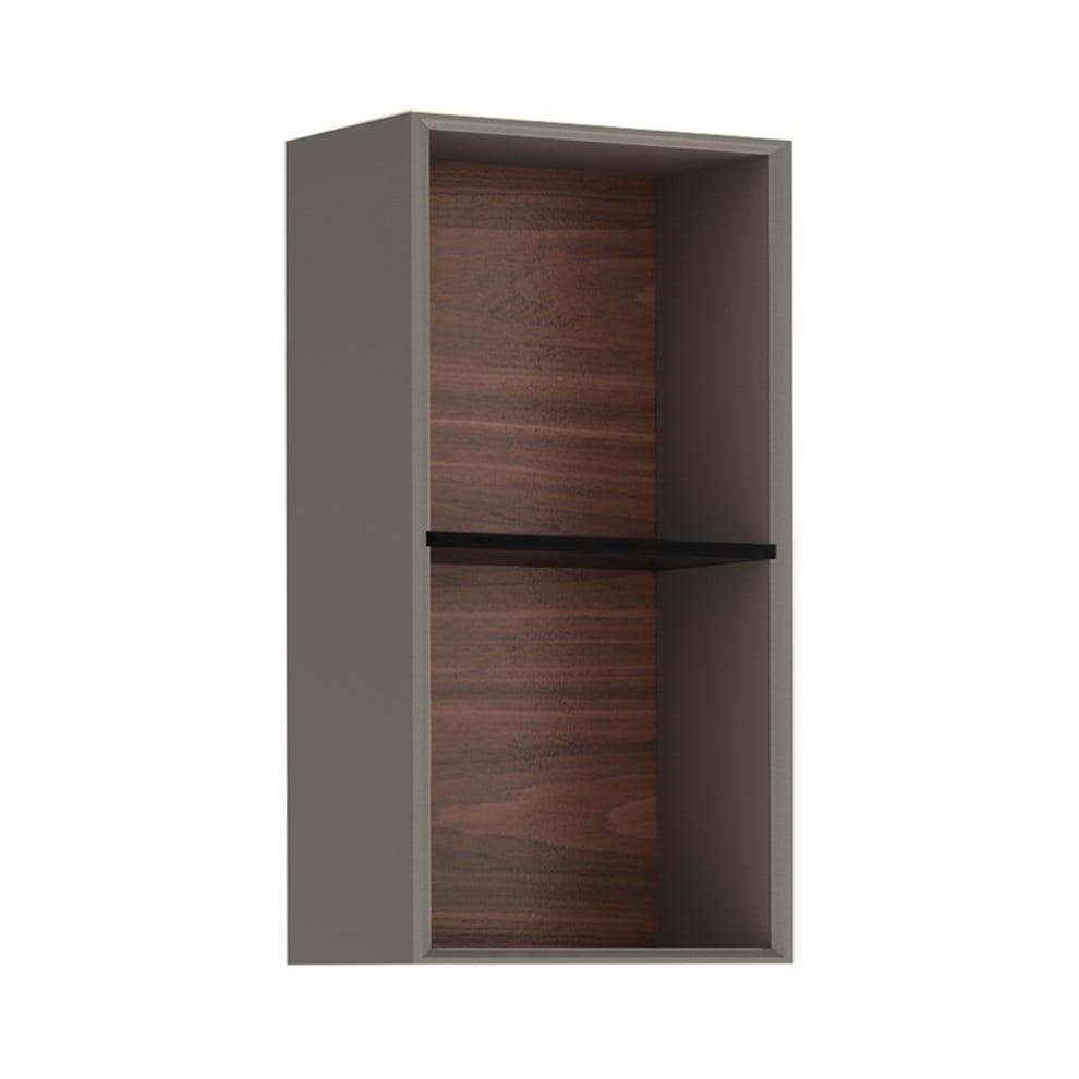 Kale Banyo Zero 2.0 28Cm Üst Açık Raf Modül Antrasit/Ceviz - 310300102199