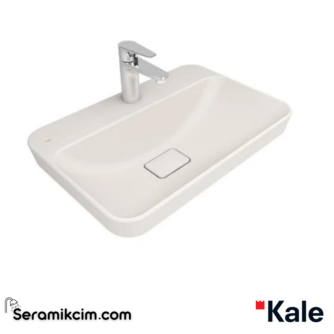 Kale Banyo Zero 2.0 60X40 Yarı Gömme Dikdörtgen Lavabo Mat İnci - 310200200544
