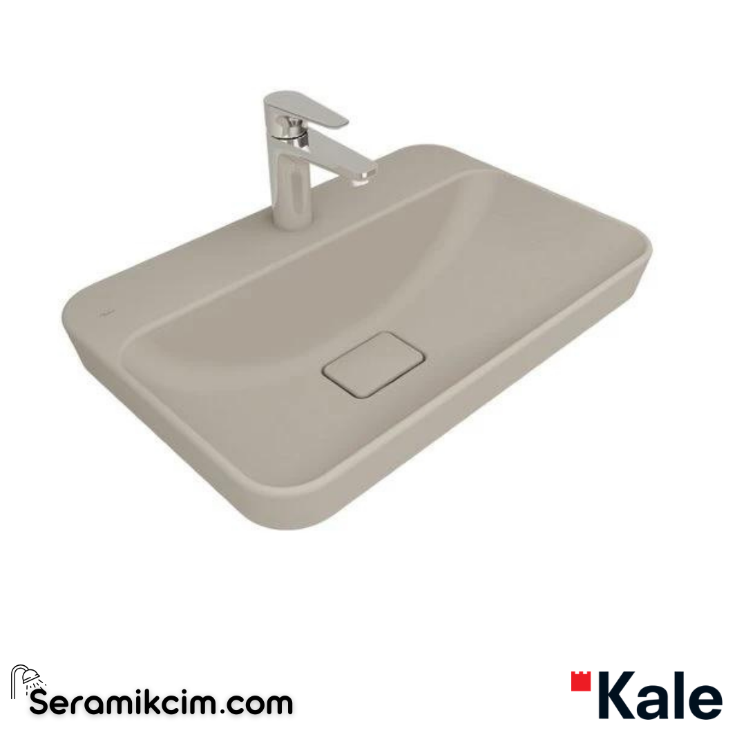 Kale Banyo Zero 2.0 60X40 Yarı Gömme Dikdörtgen Lavabo Mat Vizon - 310200200545
