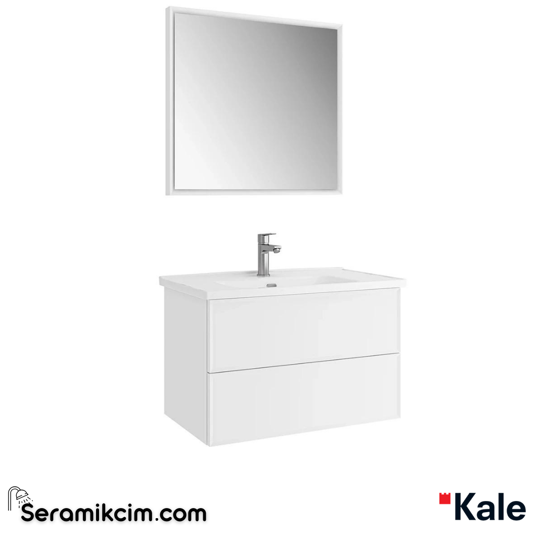 Kale Banyo Zeta 80 Cm Set Mat Beyaz - 610100201572