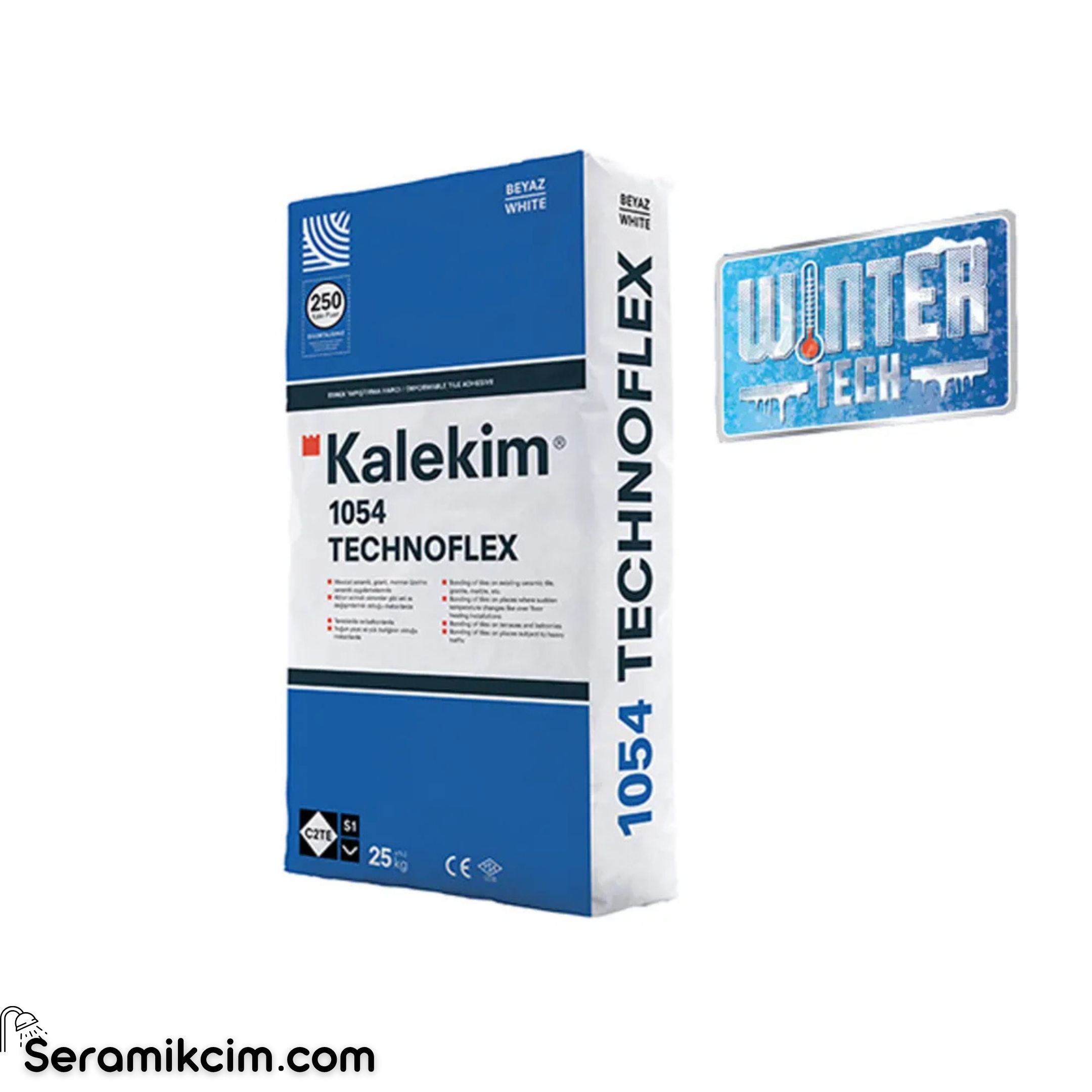 Kalekim 1054 Technoflex Wintertech Seramik Yapıştırma Harcı Gri 25 kg C2TE S1