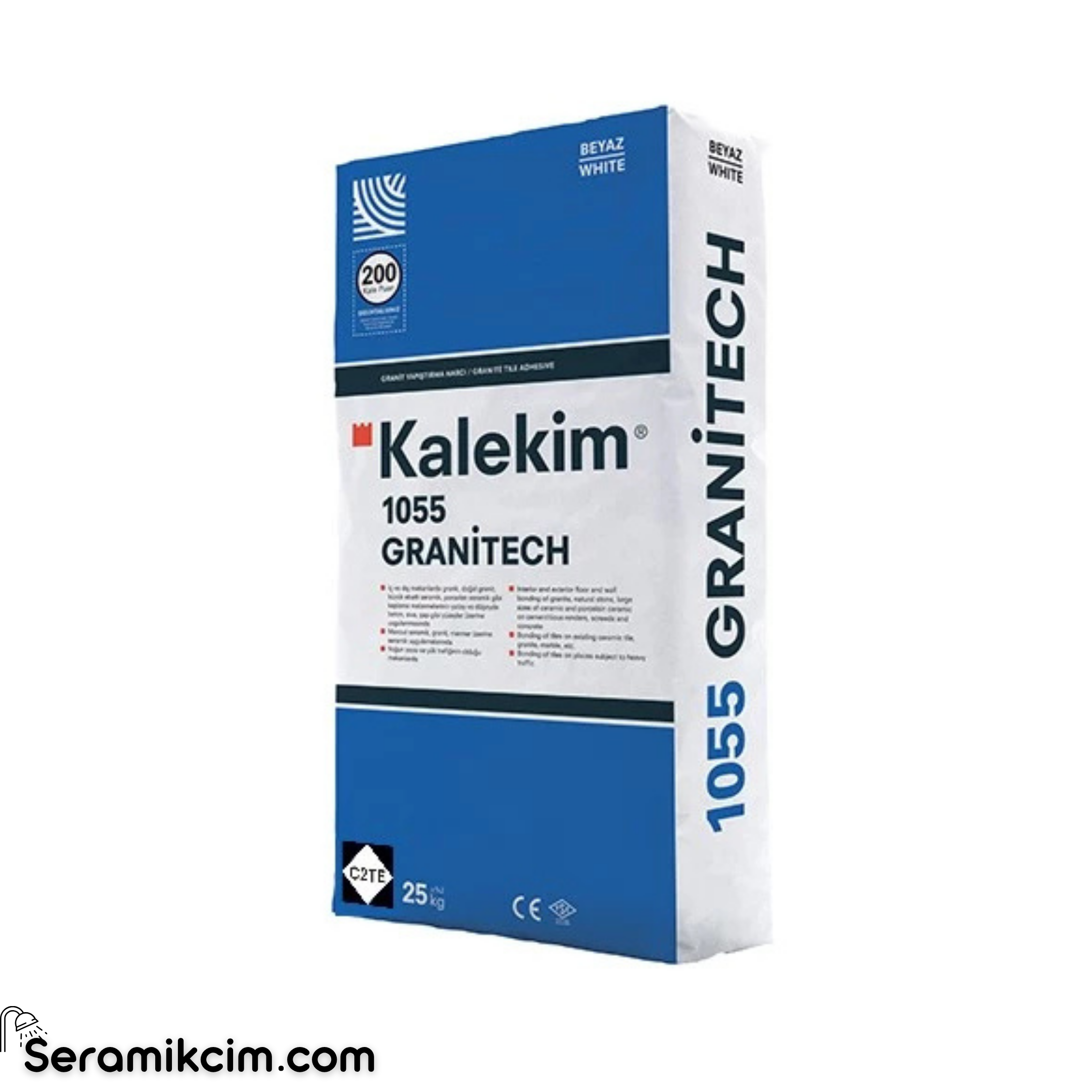 Kalekim 1055 Granitech Seramik-Granit Yapıştırma Harcı Gri 25 kg C2TE