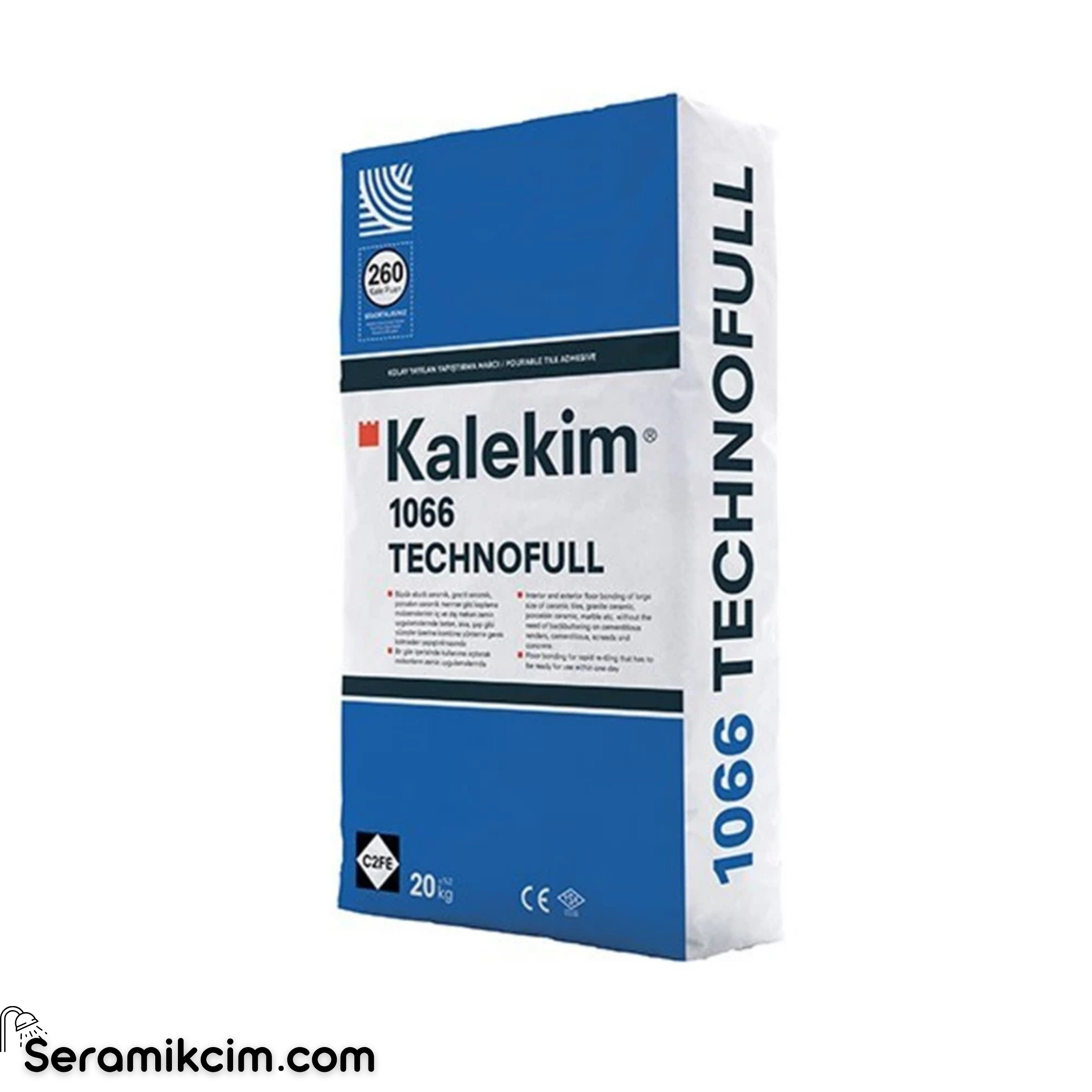 Kalekim 1066 Technofull Kolay Yayılan Yapıştırma Harcı Gri 20 kg C2FE