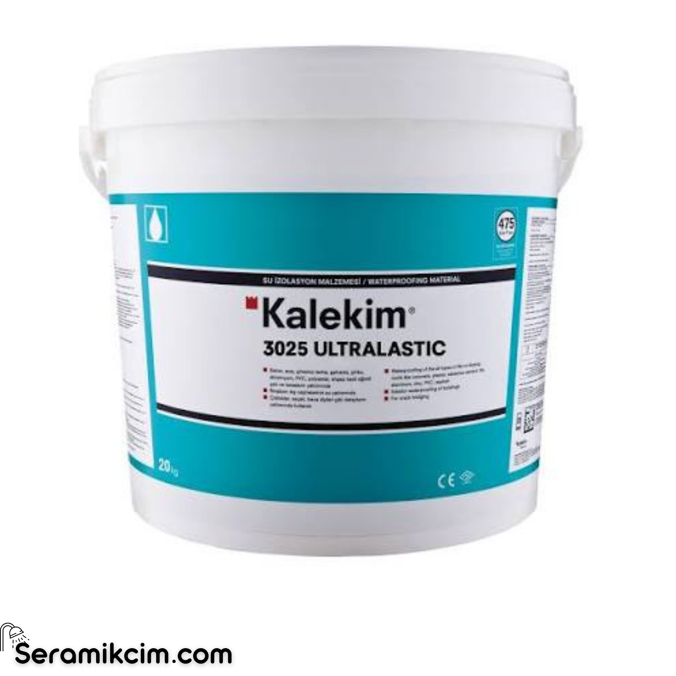 Kalekim 3025 Ultralastic - Çift Bileşenli Su Yalıtım ve Beton Koruma Harcı 12 kg + 8 lt