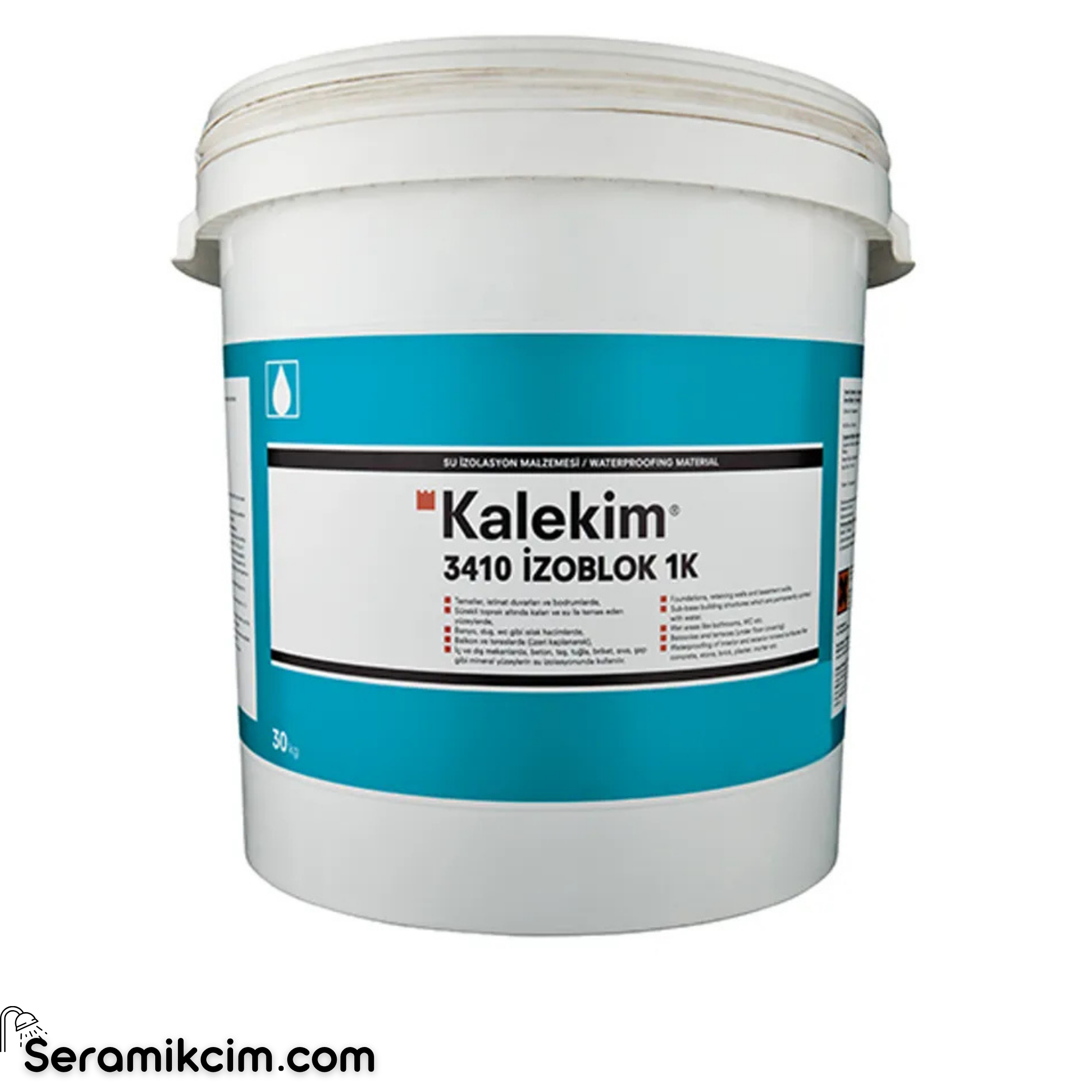Kalekim 3410 İzoblok 1K - Bitüm-Kauçuk Su Yalıtım Malzemesi 30kg