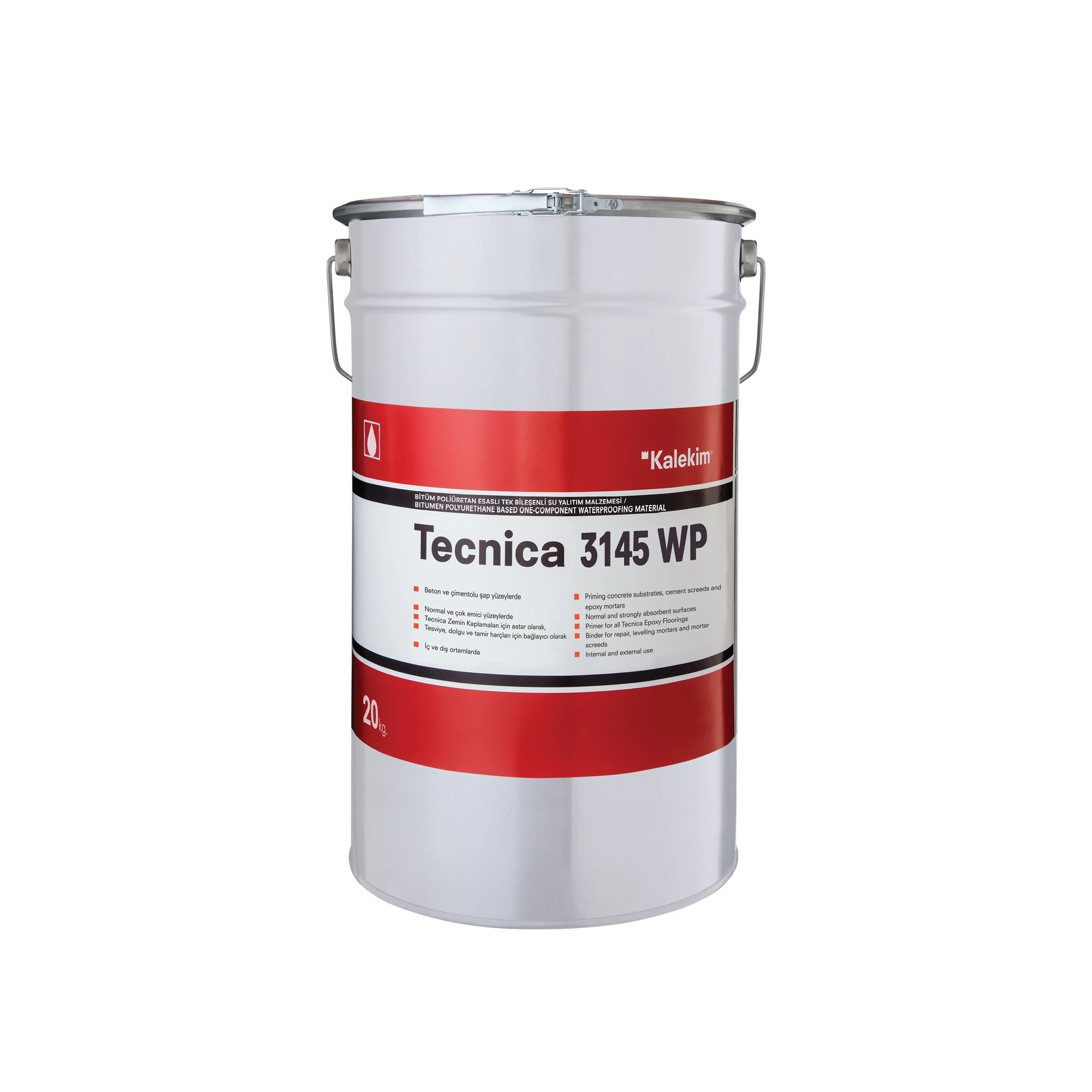 Kalekim Tecnica 3145 WP Bitüm Poliüretan Esaslı Tek Bileşenli Su Yalıtım Malzemesi 20 kg 630015087
