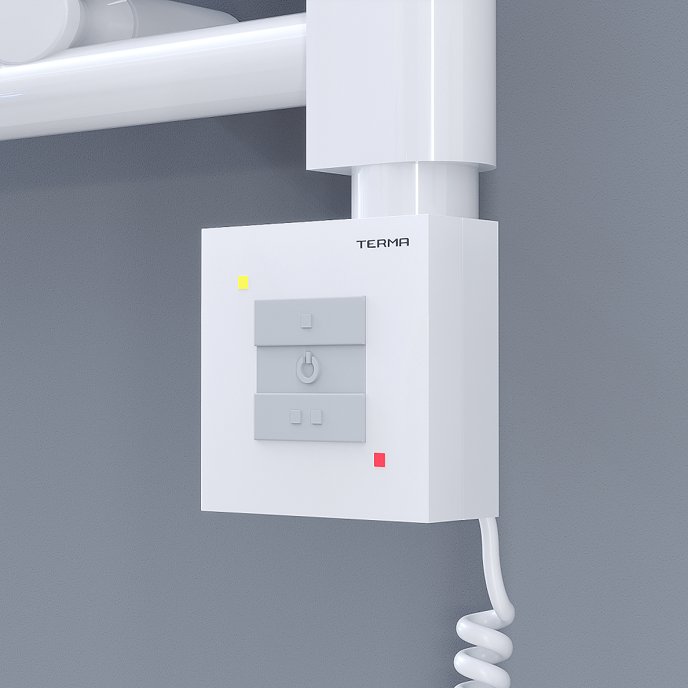 Ktx1 Havlupan Rezistansı Kontrol Paneli Spiral Kablolu Beyaz