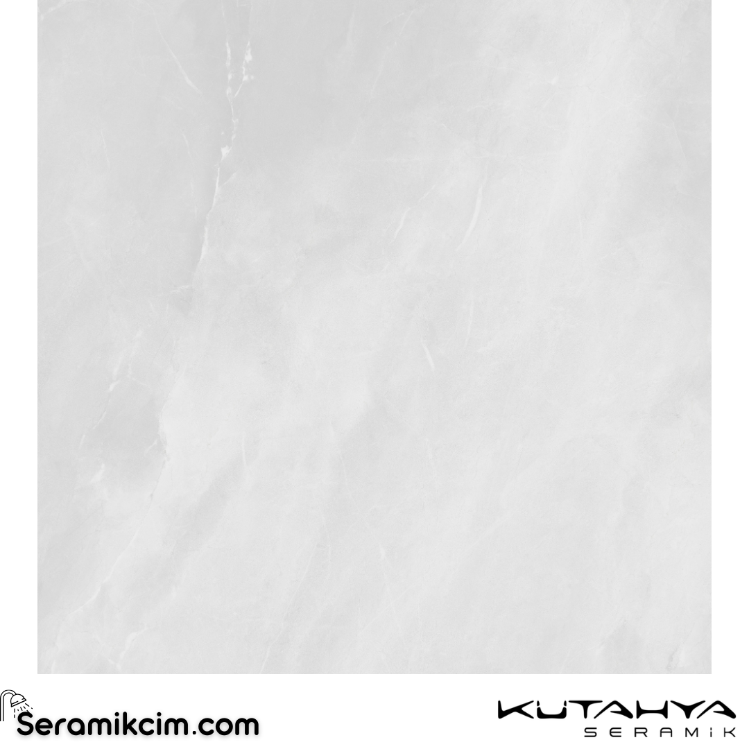 Kütahya Seramik 120x120 Messina Beyaz Rektifiye Parlak Nano