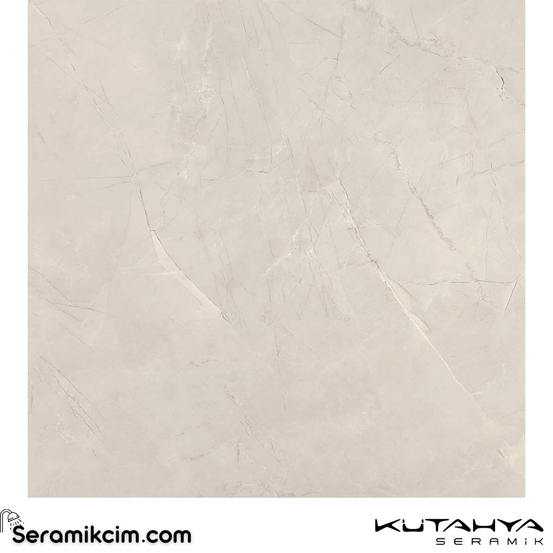 Kütahya Seramik 120x120 Pulpis Prime Açık Gri Rek Parlak Nano