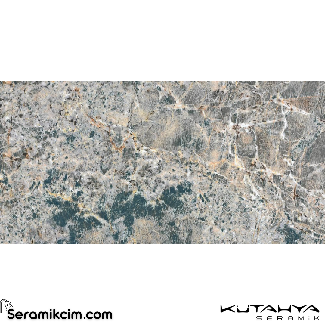 Kütahya Seramik 120x240 Amazonıt Kristal Rek Parlak Nano