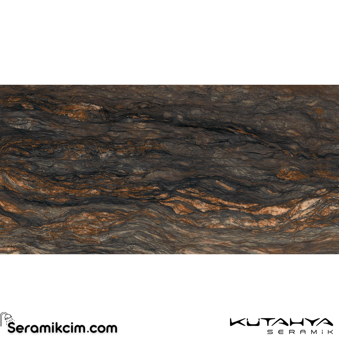 Kütahya Seramik 120x240 Aura Kristal Rektifiye Parlak Nano