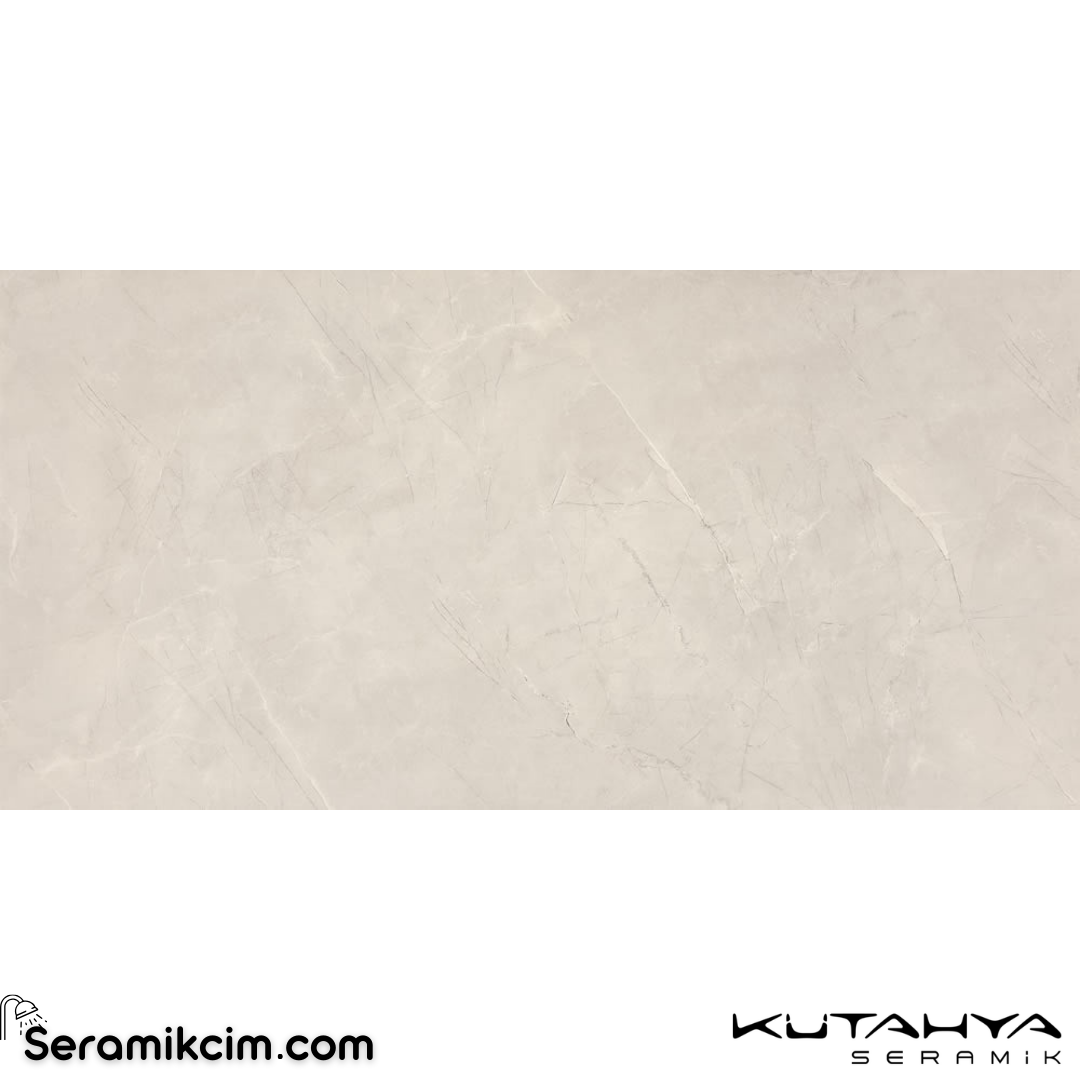 Kütahya Seramik 120x240 Pulpis Prime Açık Gri Rek Parlak Nano
