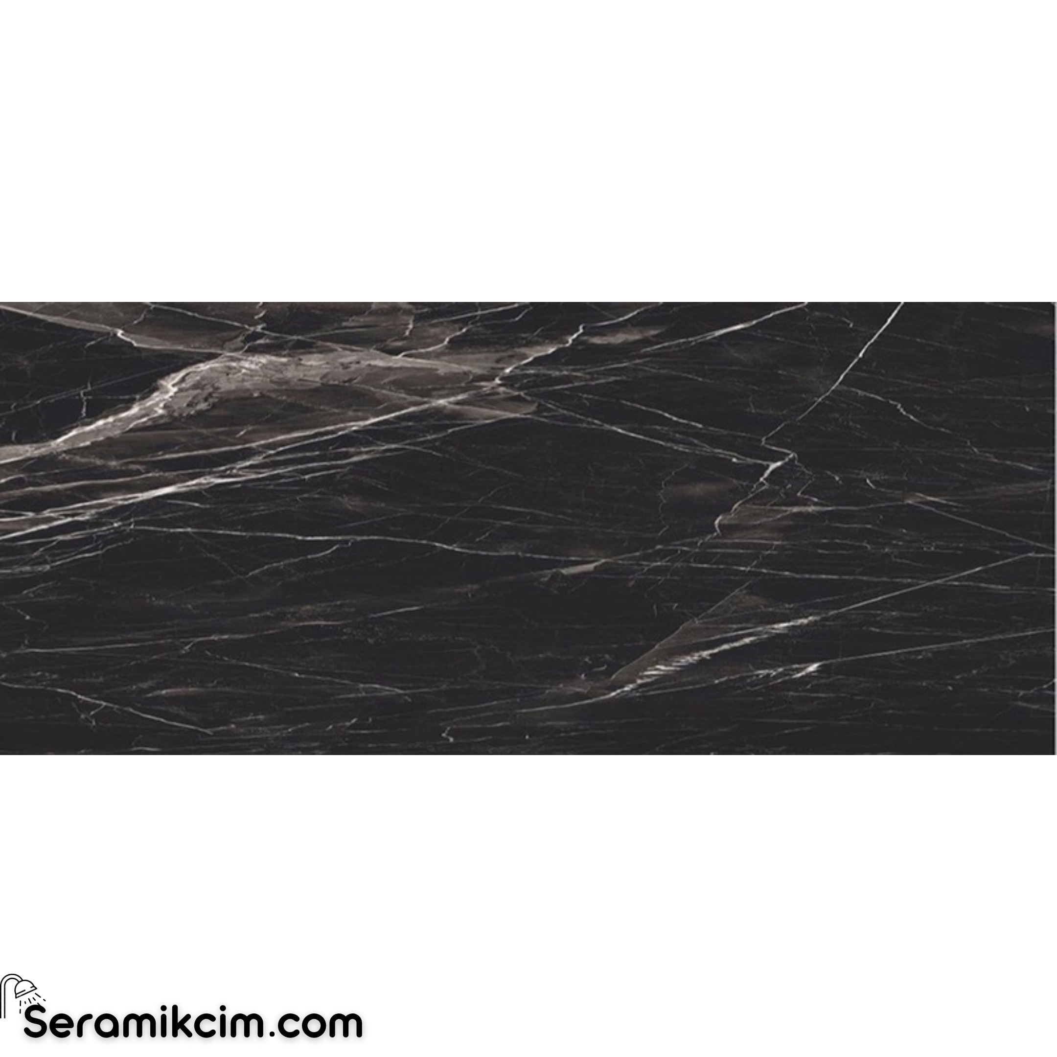 Kütahya Seramik 120x280 Black Calacatta Parlak 6mm Fl Rek 1. Kalite