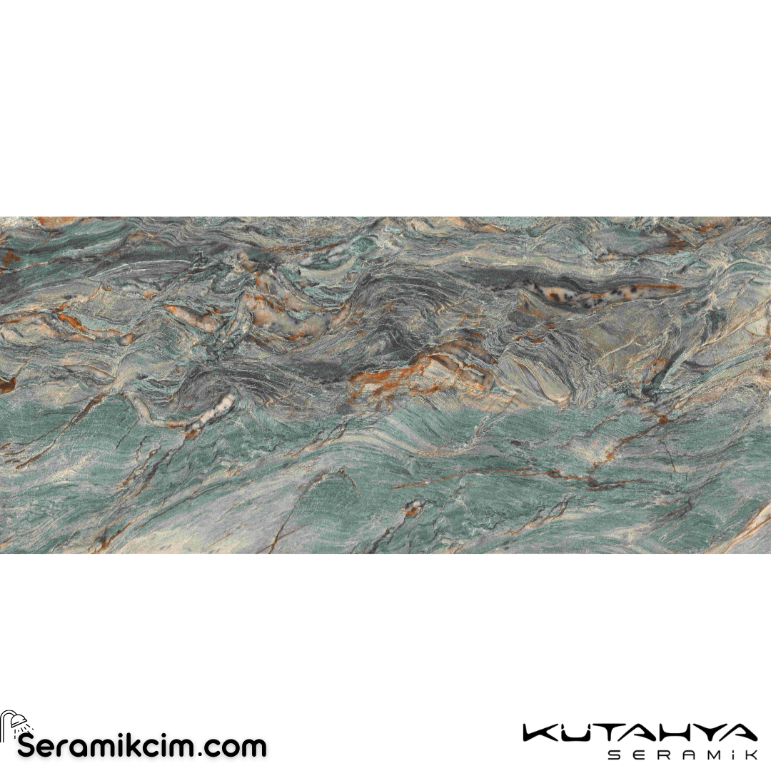 Kütahya Seramik 120x280 Camelia Green Df Parlakk Bm 6 mm Rektif