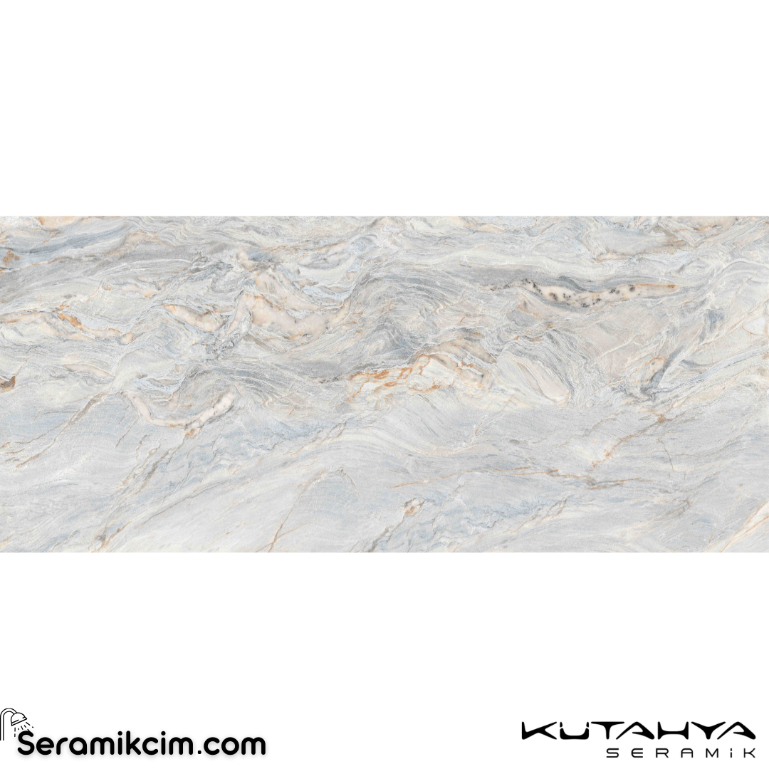 Kütahya Seramik 120x280 Camelia Ice Df Parlak Bm 6 mm Rektifi