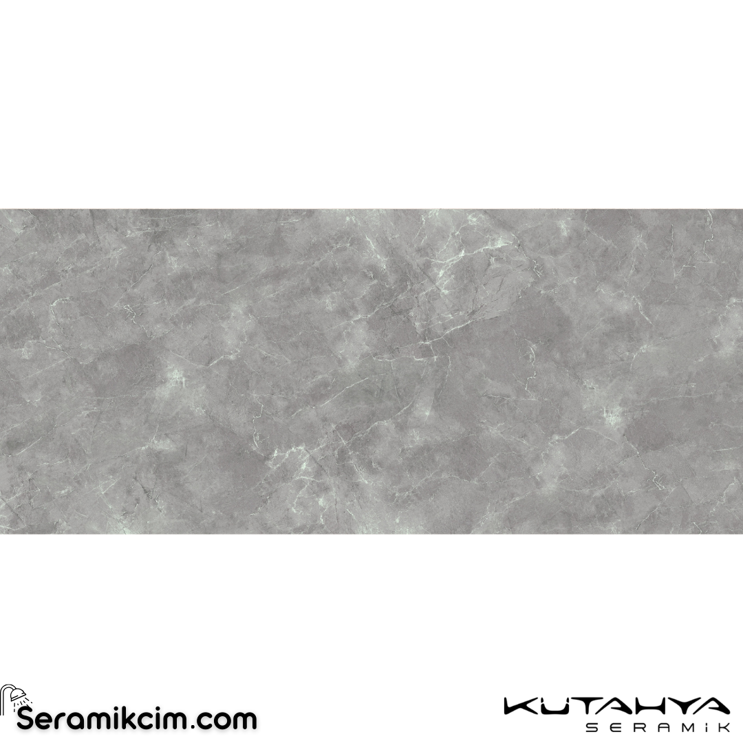 Kütahya Seramik 120x280 Pulpis Prime Koyu Gri Parlak 6 mm R
