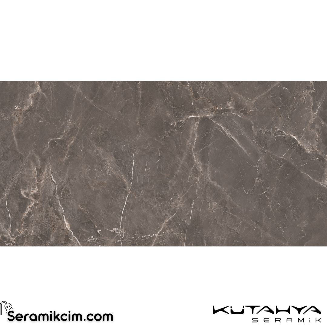 Kütahya Seramik 60x120 Alvarado Mocha Rektifiye Parlak Nano